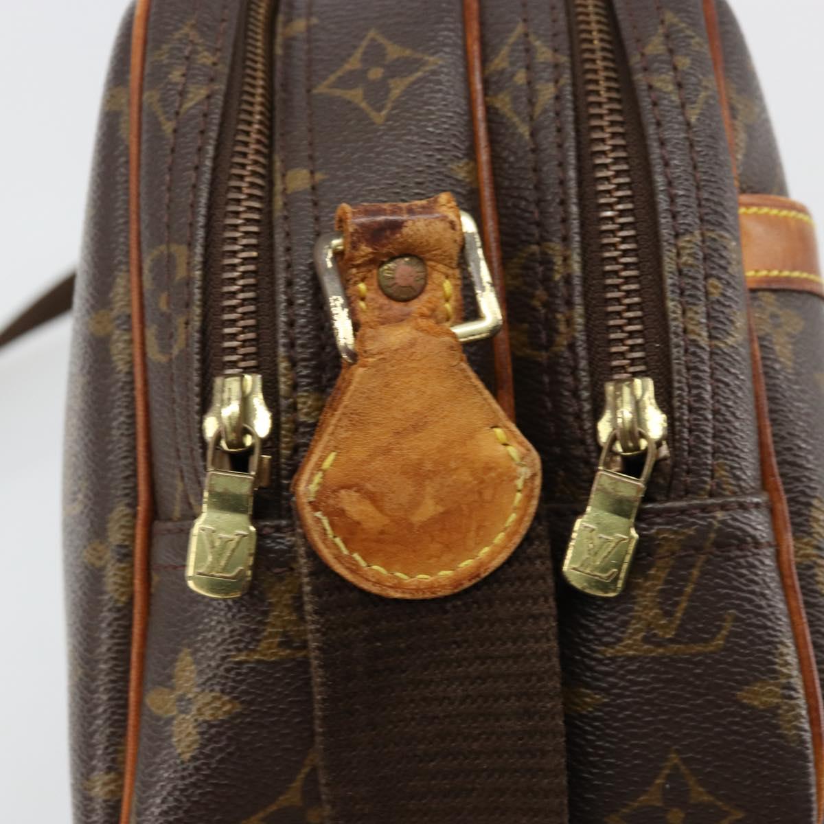 LOUIS VUITTON Monogram Reporter PM Shoulder Bag M45254 LV Auth hk3772