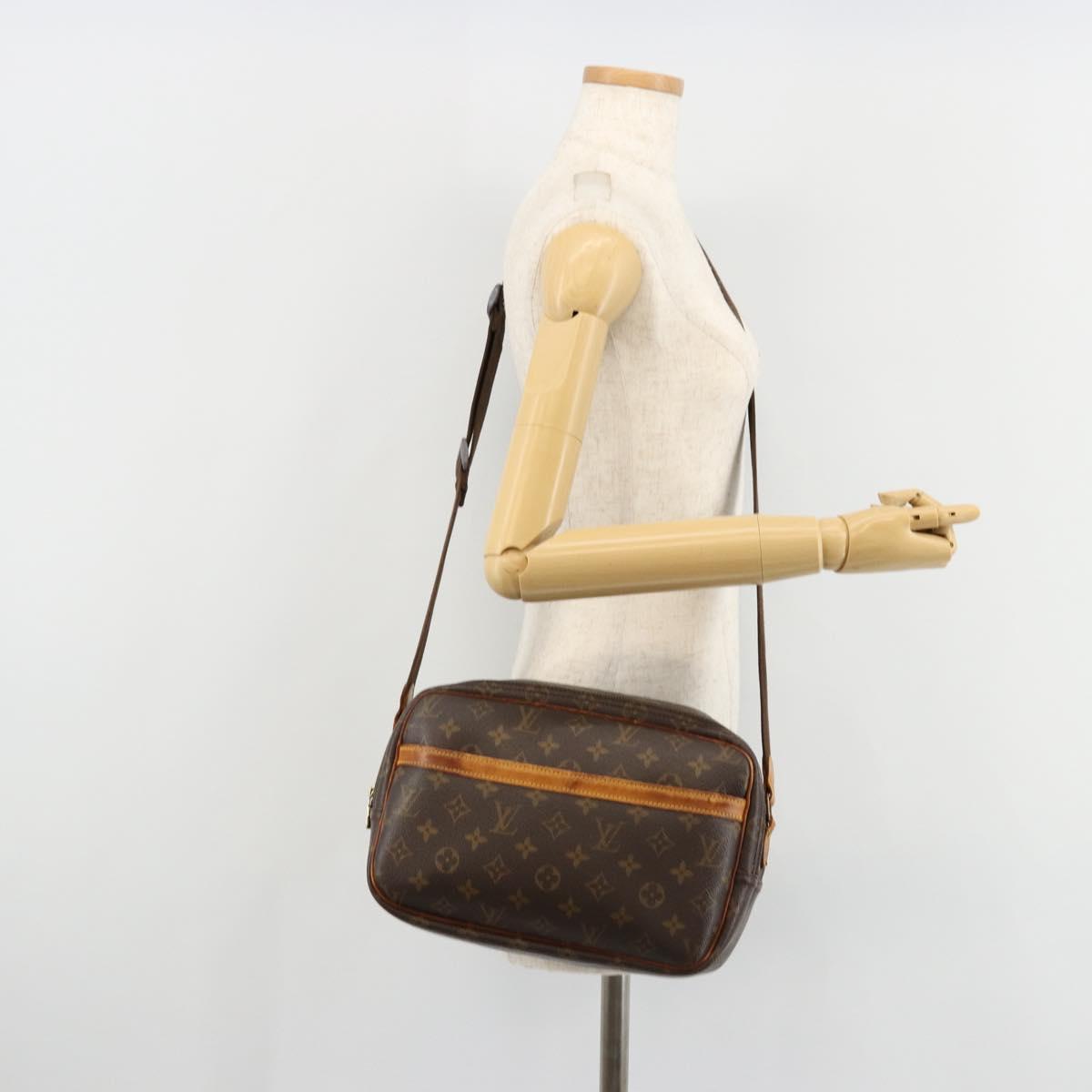 LOUIS VUITTON Monogram Reporter PM Shoulder Bag M45254 LV Auth hk3772