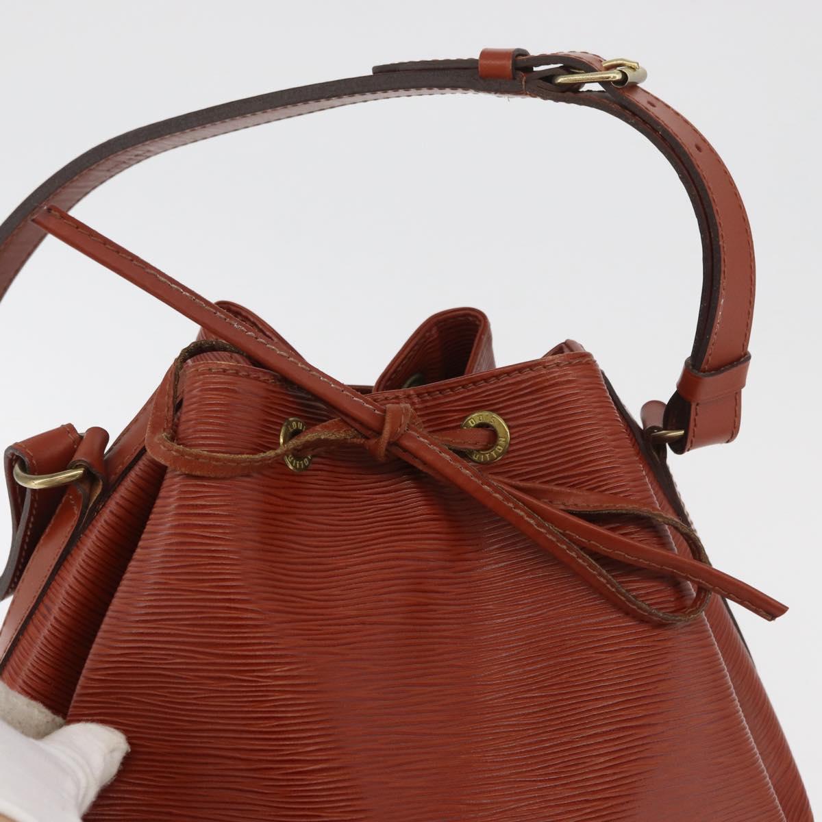 LOUIS VUITTON Epi Noe Shoulder Bag Brown M44028 LV Auth hk3774A