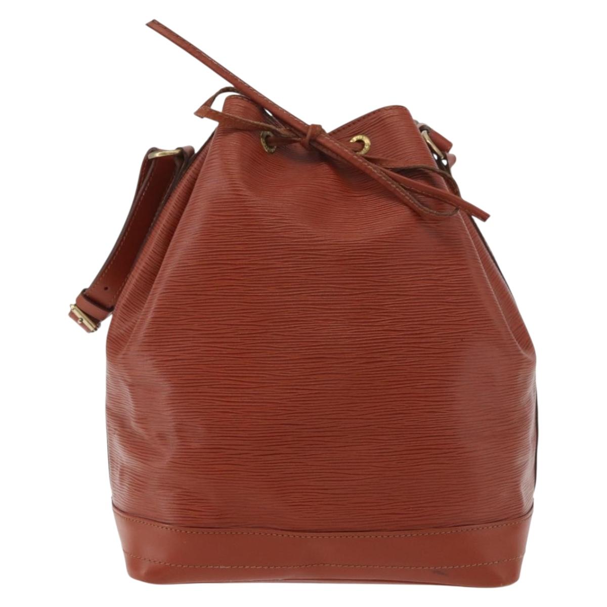 LOUIS VUITTON Epi Noe Shoulder Bag Brown M44028 LV Auth hk3774A