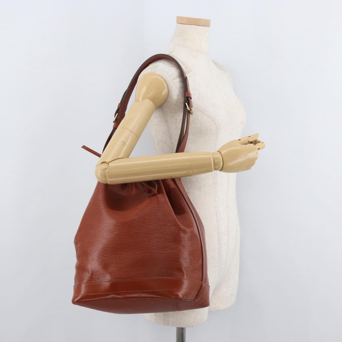 LOUIS VUITTON Epi Noe Shoulder Bag Brown M44028 LV Auth hk3774A