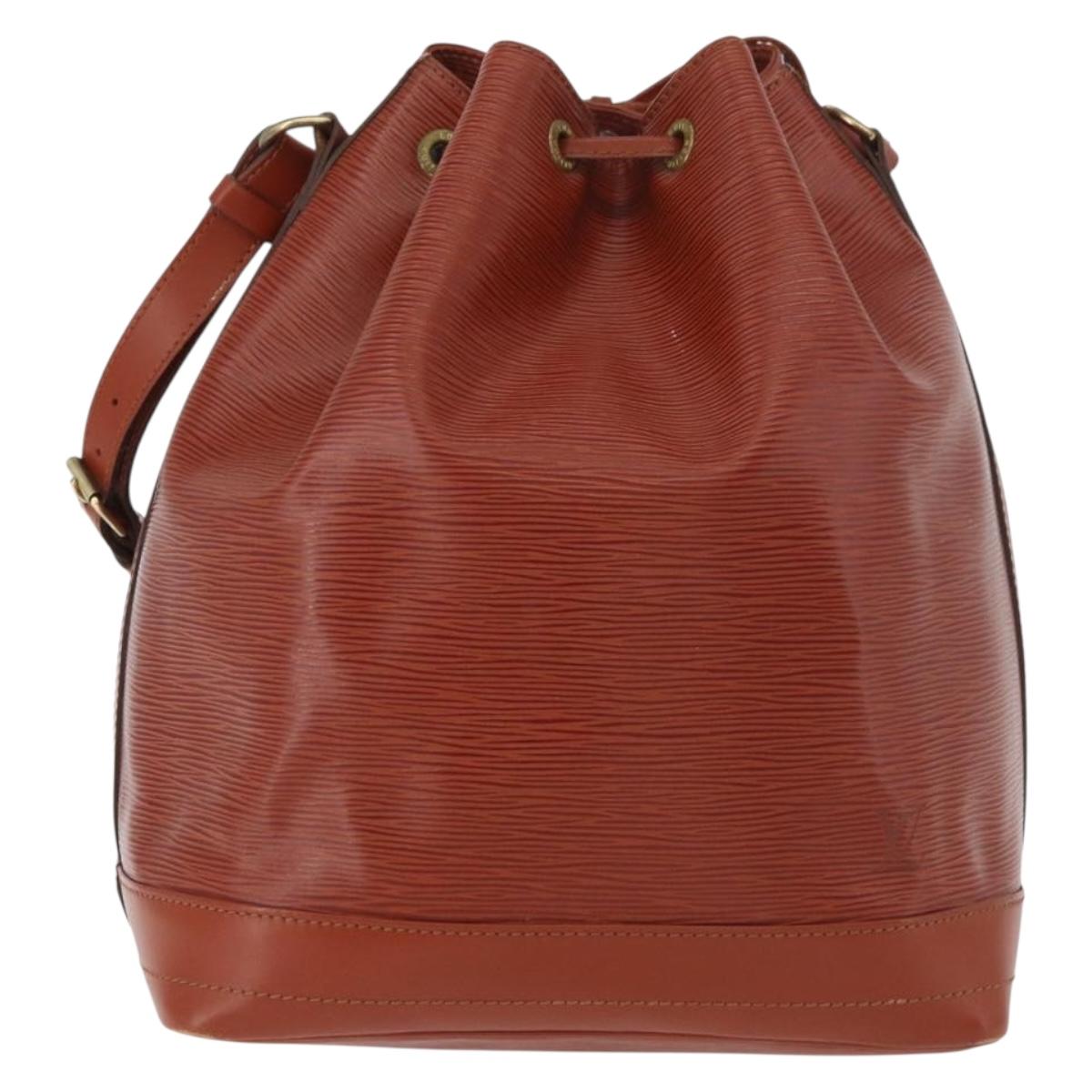 LOUIS VUITTON Epi Noe Shoulder Bag Brown M44028 LV Auth hk3774A