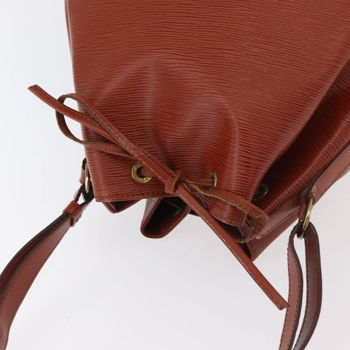 LOUIS VUITTON Epi Noe Shoulder Bag Brown M44028 LV Auth hk3774A