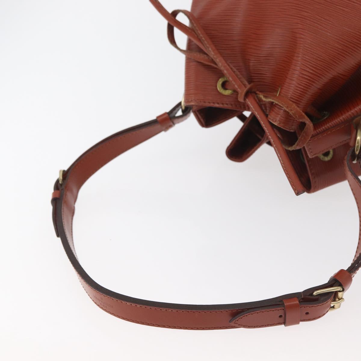 LOUIS VUITTON Epi Noe Shoulder Bag Brown M44028 LV Auth hk3774A