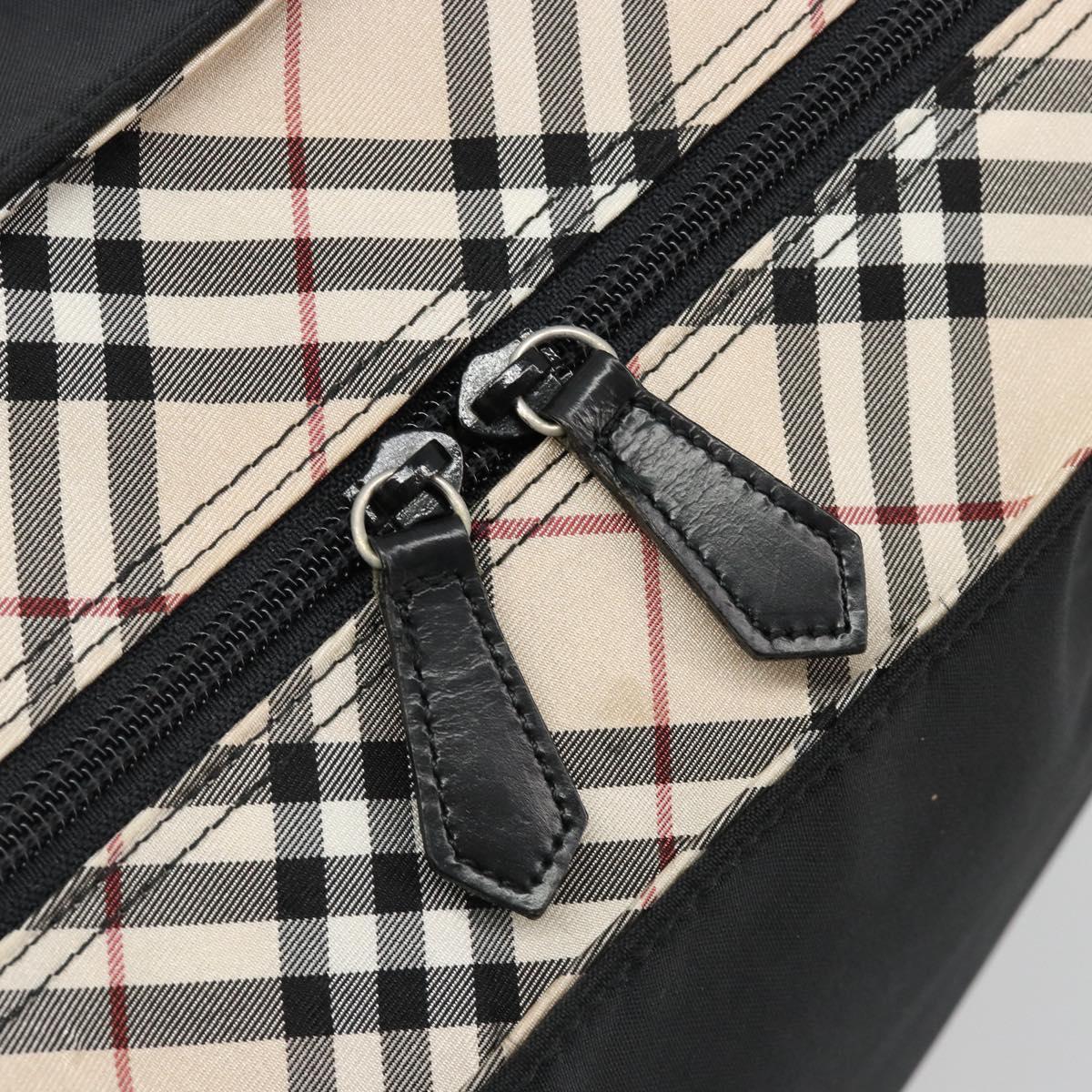 BURBERRY Blue Label Tote Bag Nylon Black Auth hk3812
