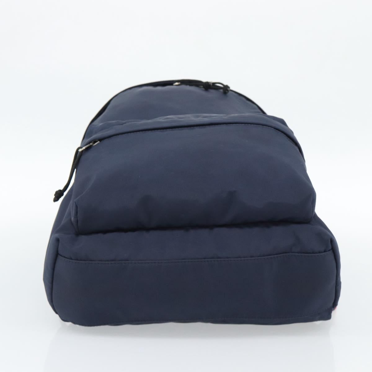 BALENCIAGA Backpack Nylon Navy Silver 525162 Auth hk3814