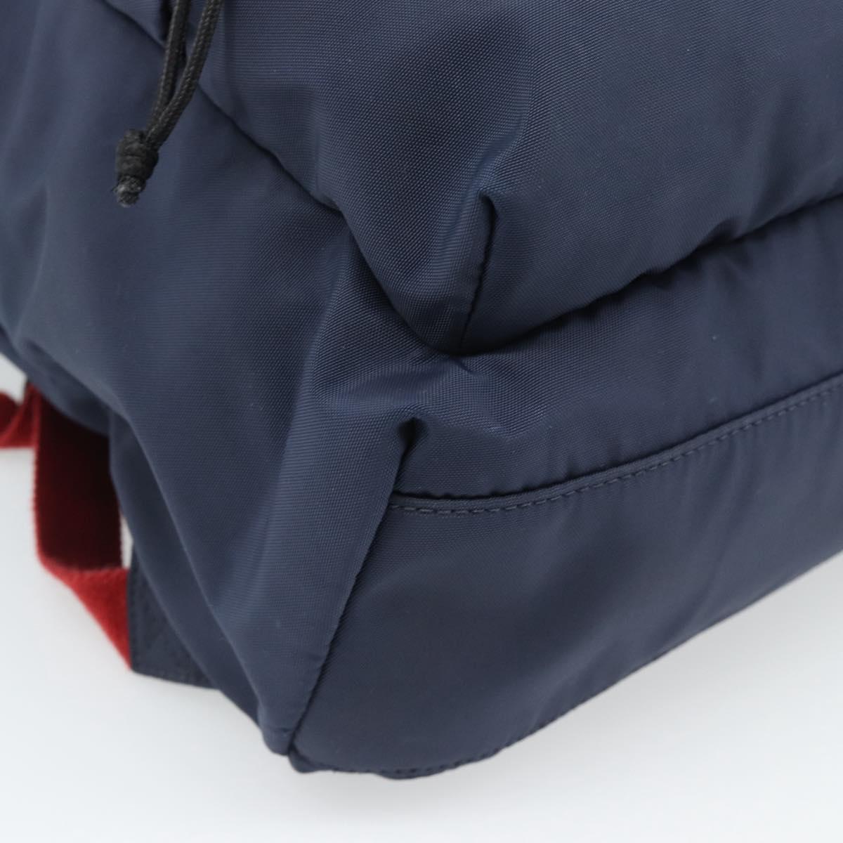 BALENCIAGA Backpack Nylon Navy Silver 525162 Auth hk3814