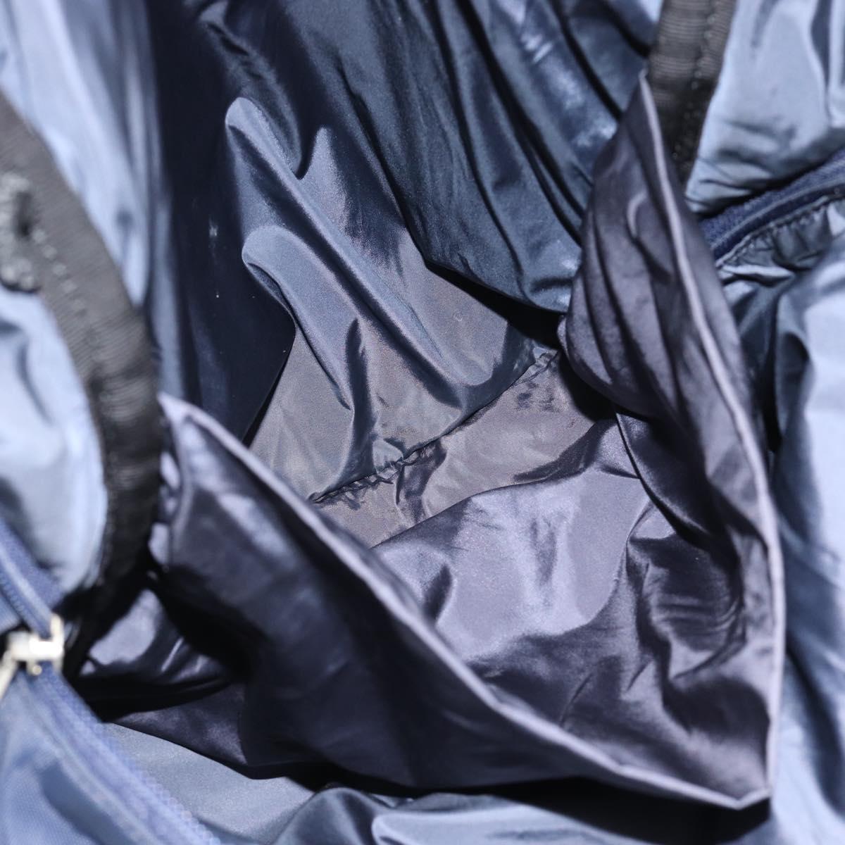 BALENCIAGA Backpack Nylon Navy Silver 525162 Auth hk3814