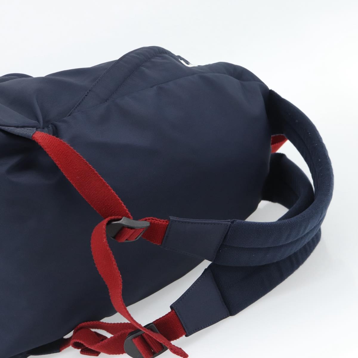 BALENCIAGA Backpack Nylon Navy Silver 525162 Auth hk3814