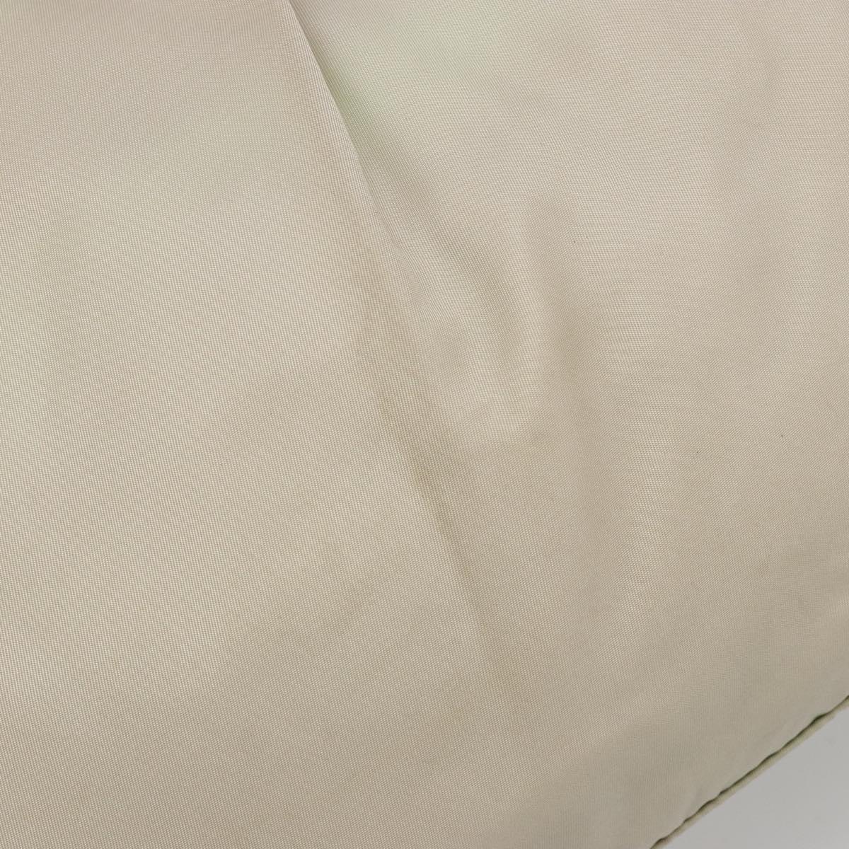 PRADA Tote Bag Nylon Gray Gold Auth hk3823