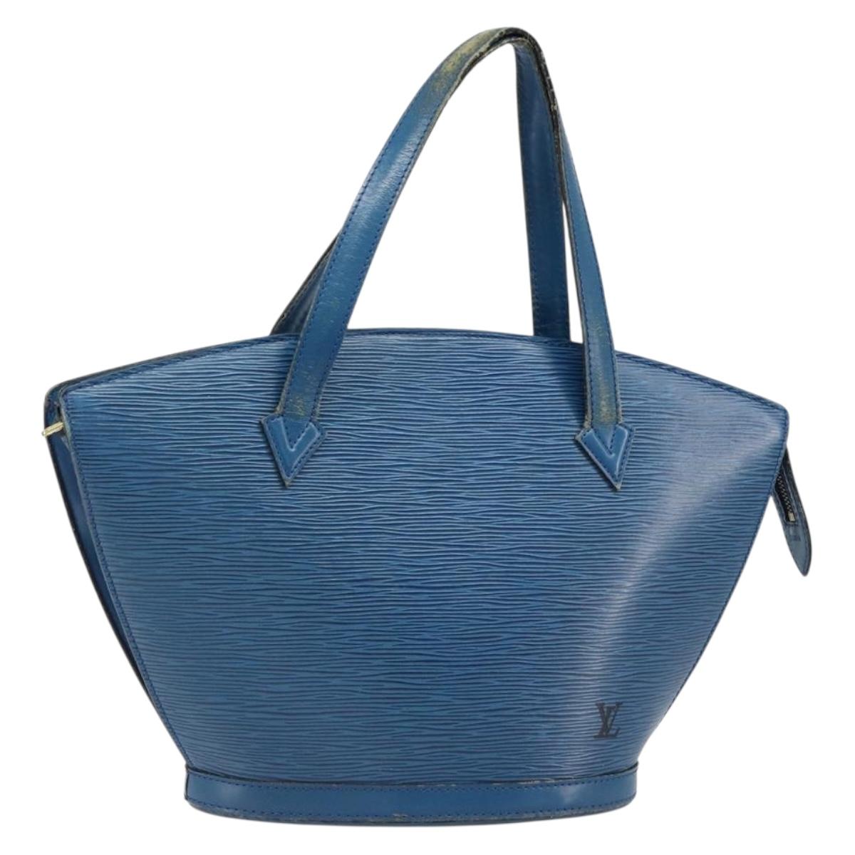 LOUIS VUITTON Epi Saint Jacques Shoulder Bag Blue M52275 LV Auth hk3825