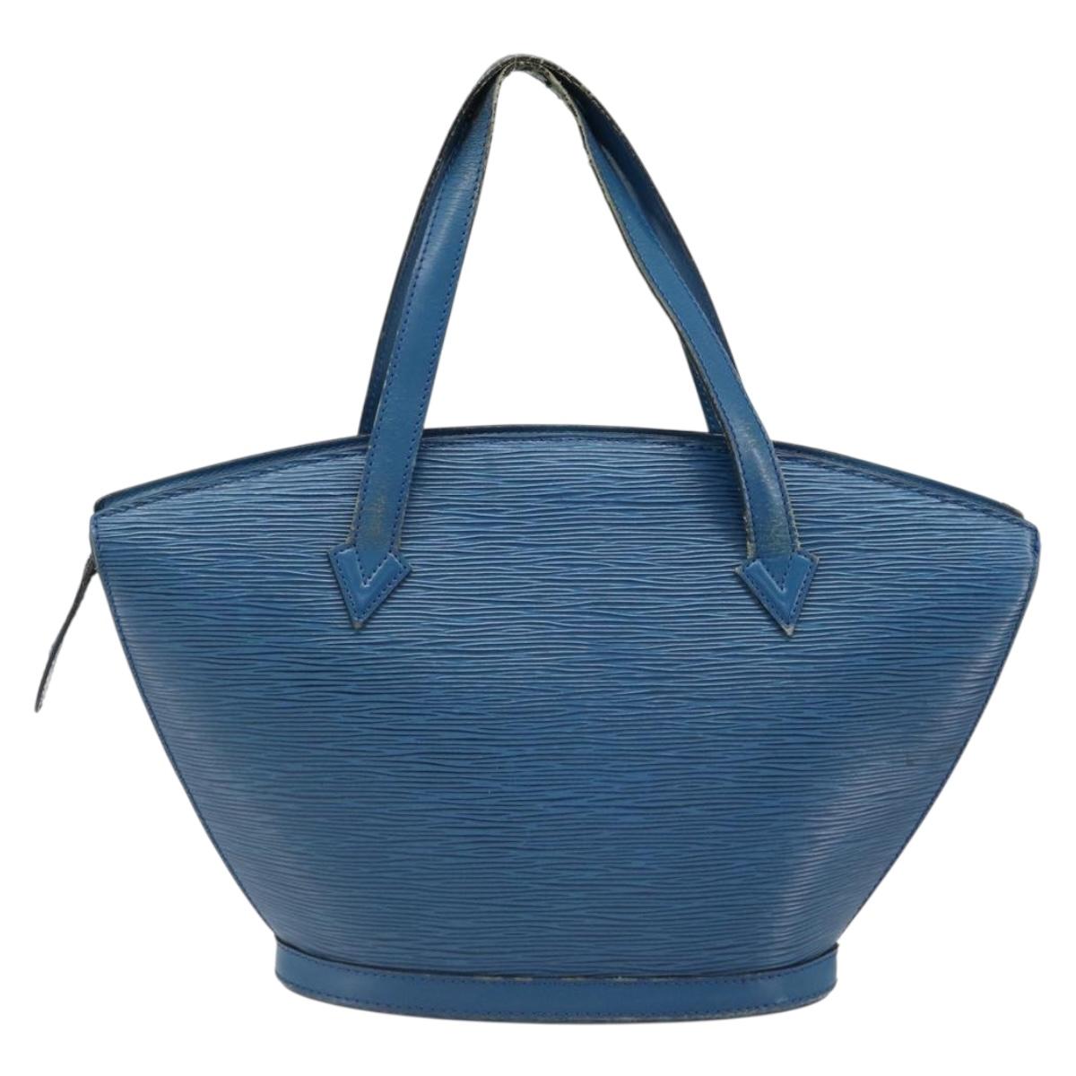 LOUIS VUITTON Epi Saint Jacques Shoulder Bag Blue M52275 LV Auth hk3825