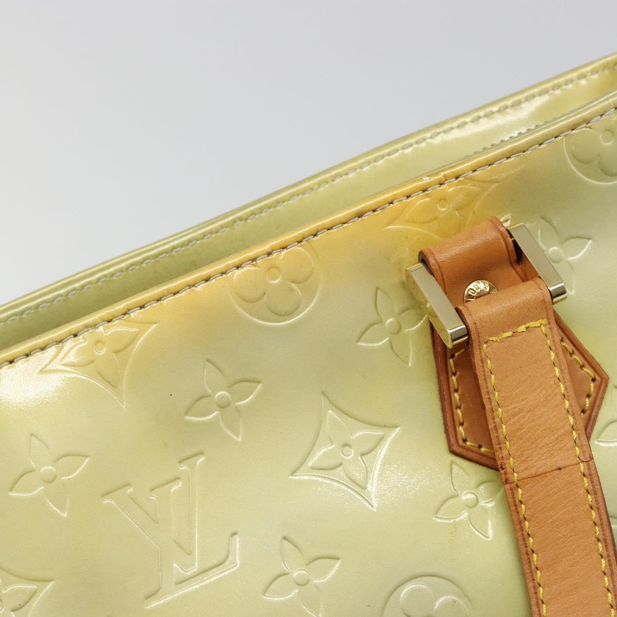 LOUIS VUITTON Monogram Vernis Houston Hand Bag Gris M91053 LV Auth hk3833