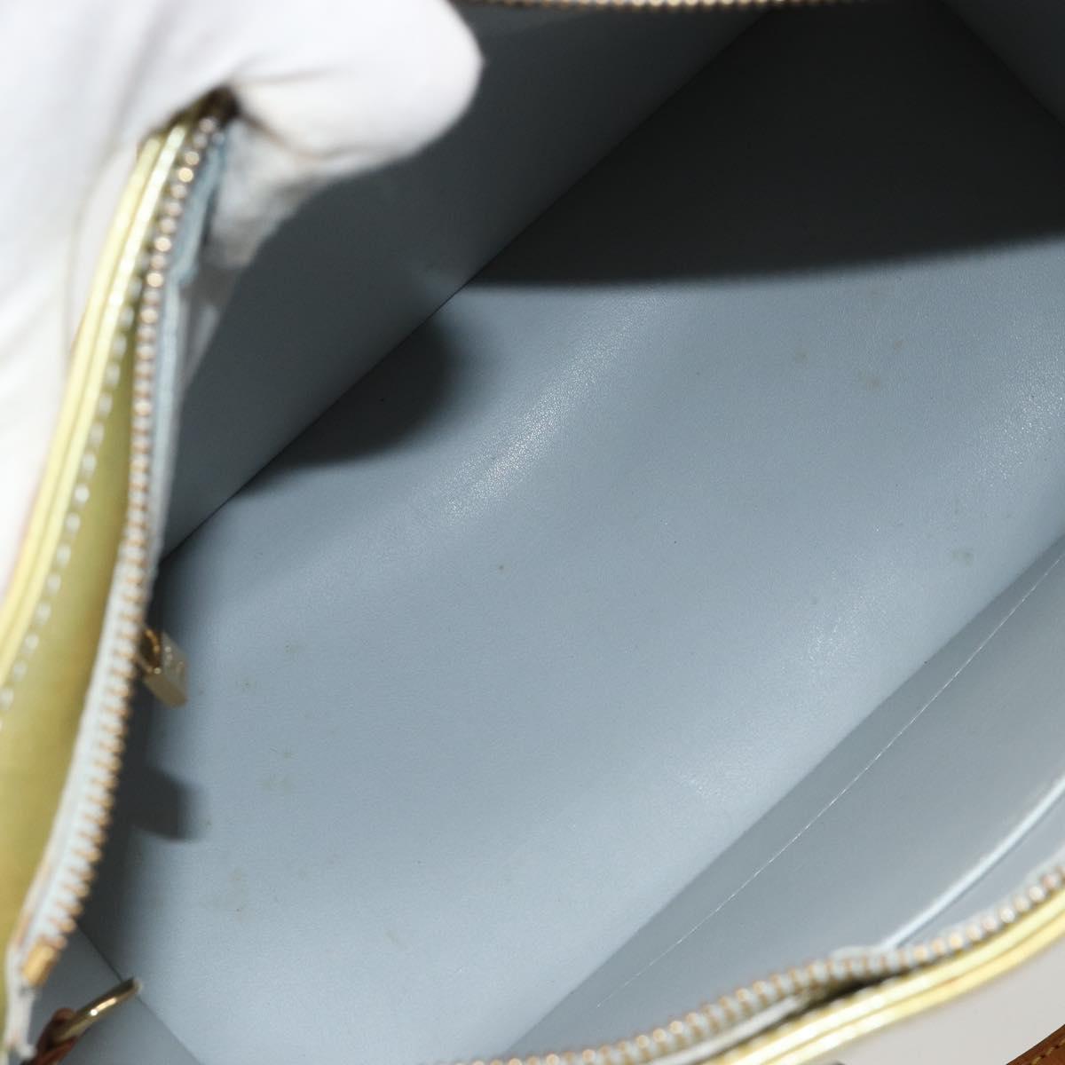 LOUIS VUITTON Monogram Vernis Houston Hand Bag Gris M91053 LV Auth hk3833