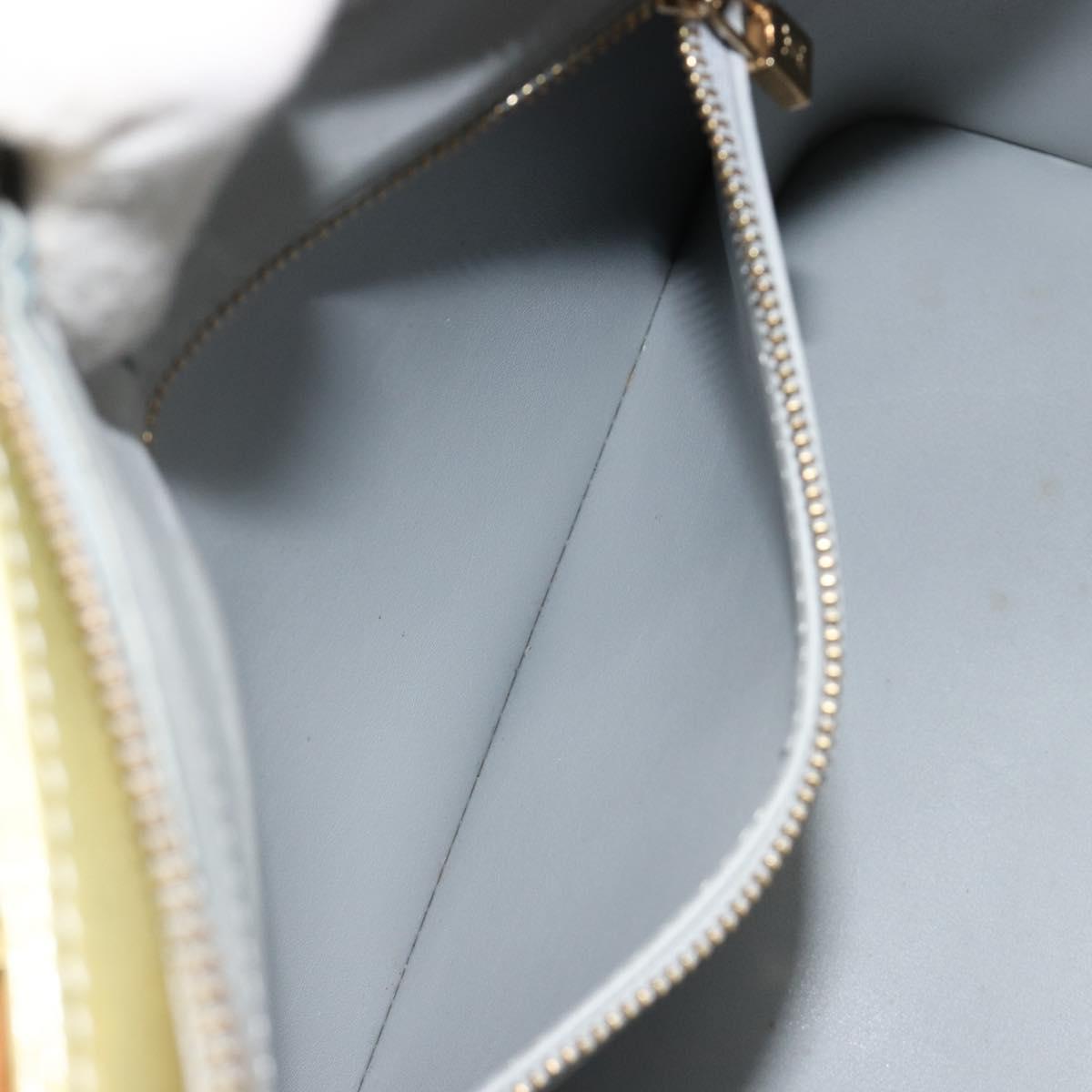 LOUIS VUITTON Monogram Vernis Houston Hand Bag Gris M91053 LV Auth hk3833