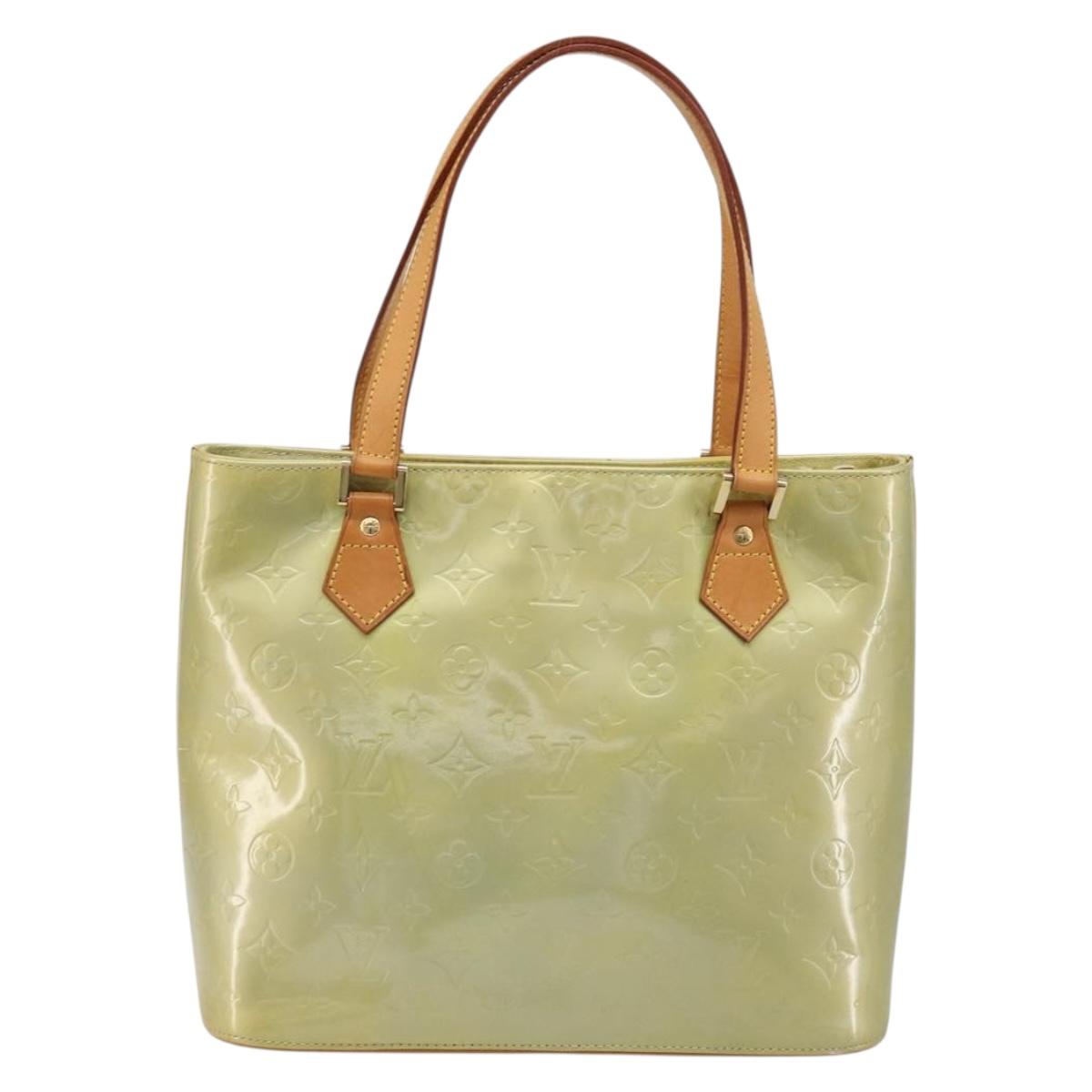 LOUIS VUITTON Monogram Vernis Houston Hand Bag Gris M91053 LV Auth hk3833