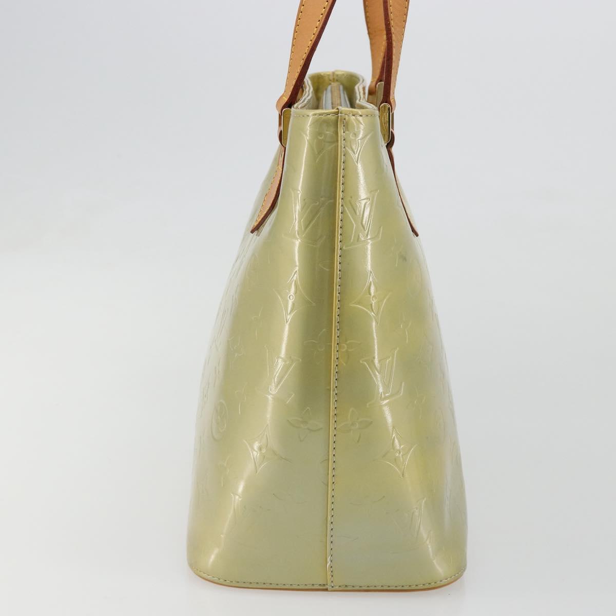 LOUIS VUITTON Monogram Vernis Houston Hand Bag Gris M91053 LV Auth hk3833