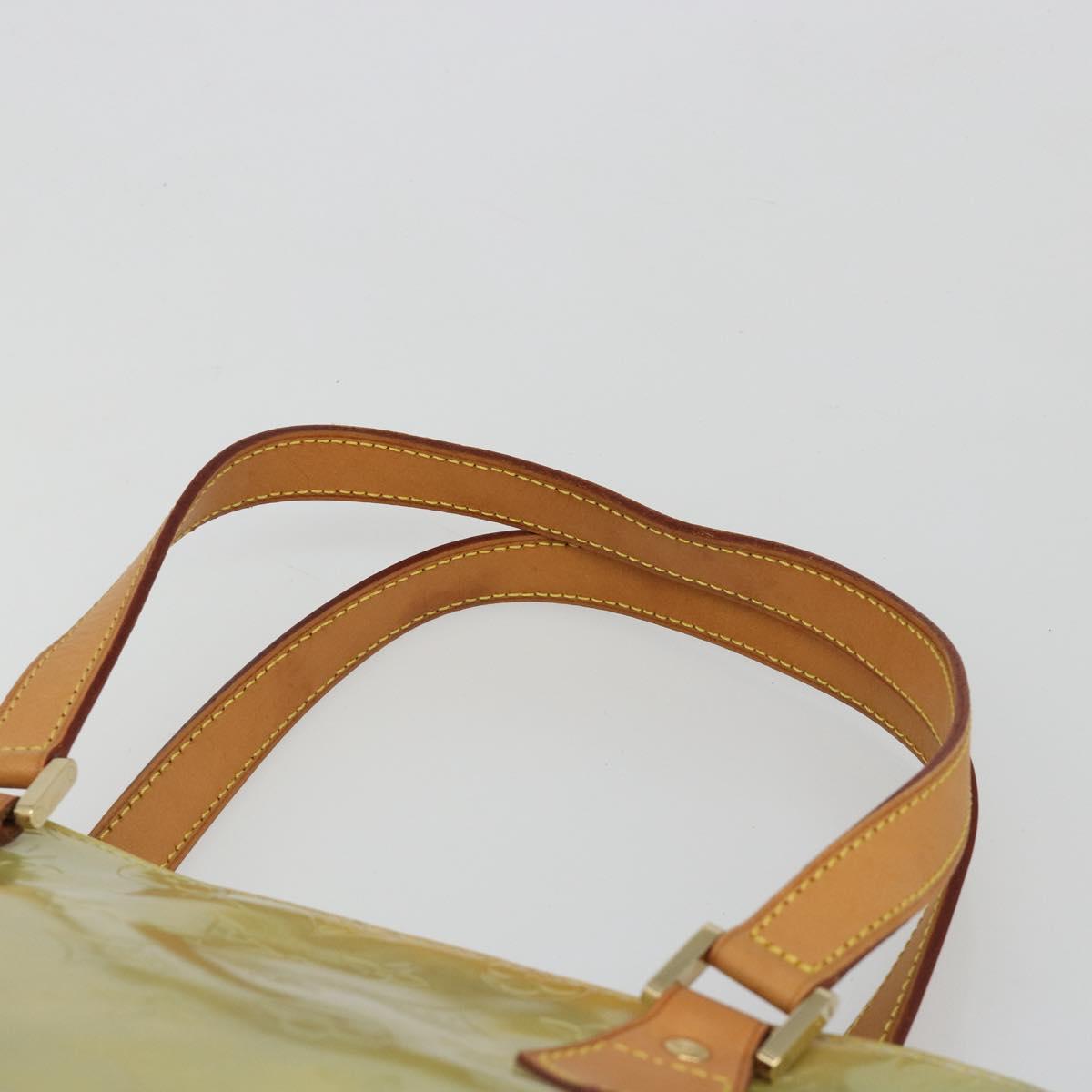 LOUIS VUITTON Monogram Vernis Houston Hand Bag Gris M91053 LV Auth hk3833
