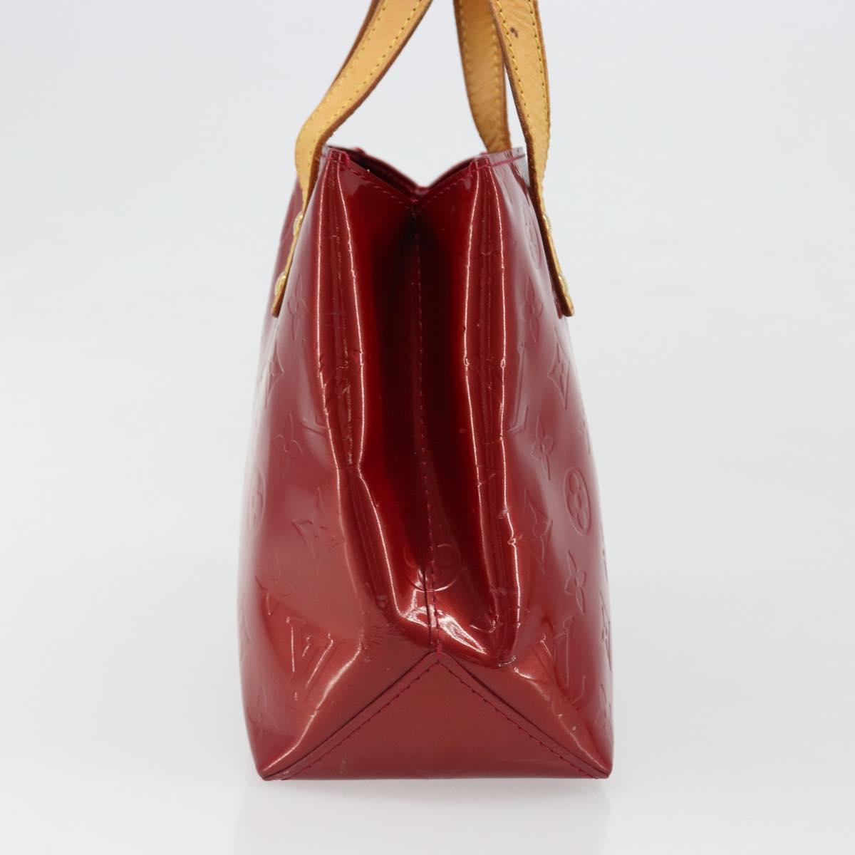 LOUIS VUITTON Monogram Vernis Reade PM Hand Bag Red Rouge M91088 LV Auth hk3834