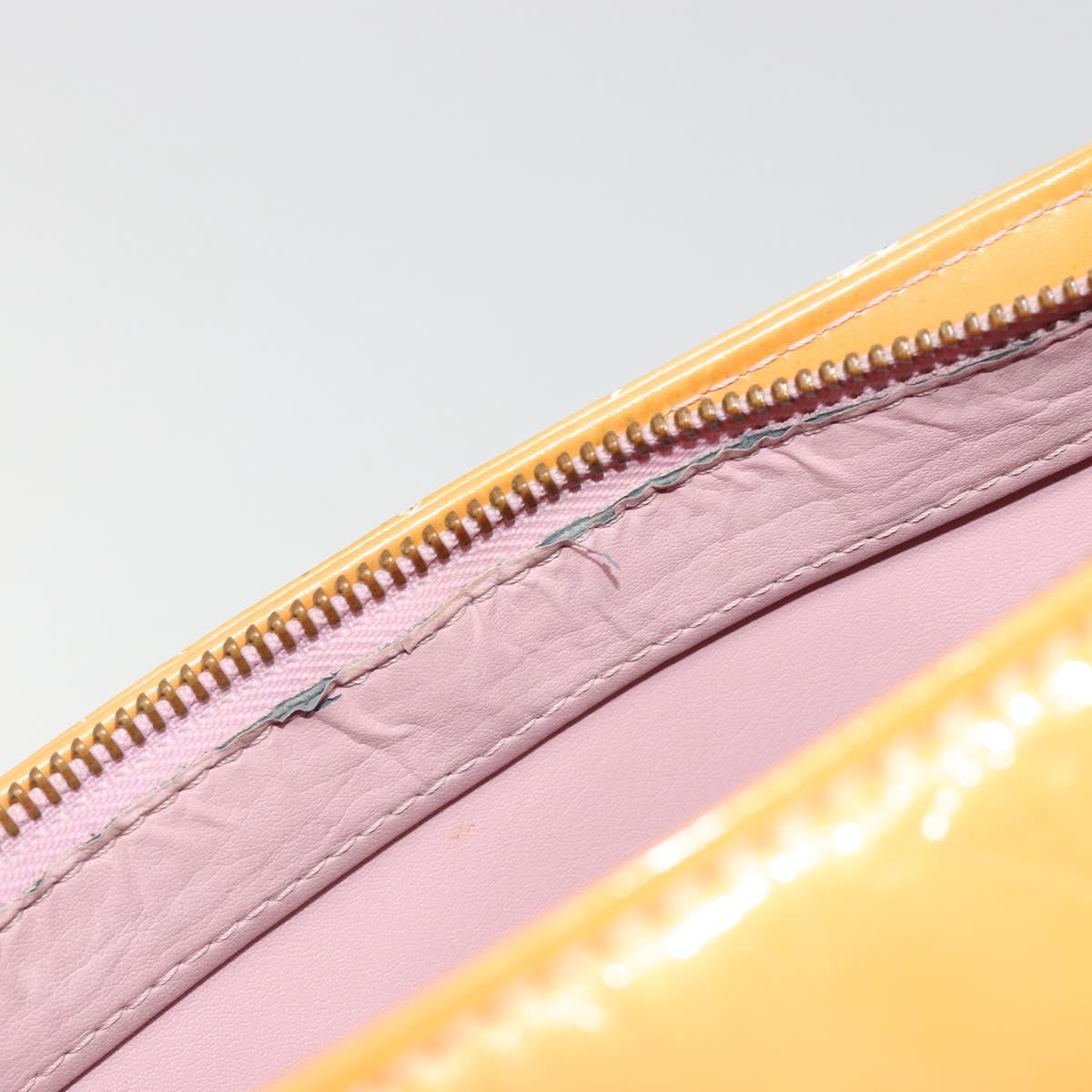 LOUIS VUITTON Monogram Vernis Houston Bag Marshmallow Pink M91302 LV Auth hk3836
