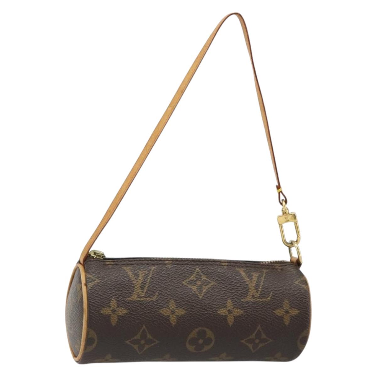 LOUIS VUITTON Monogram Papillon Pouch LV Auth hk3839
