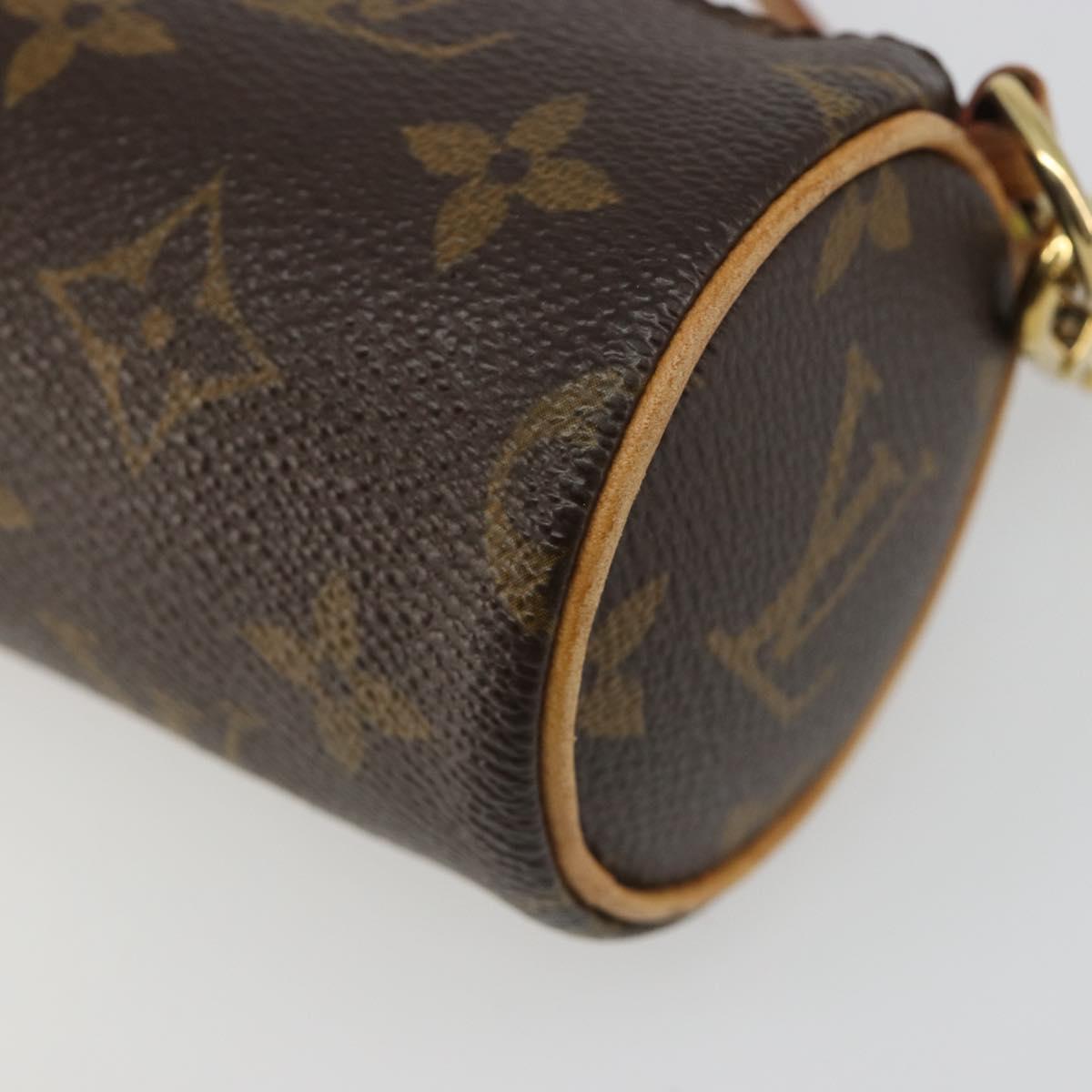 LOUIS VUITTON Monogram Papillon Pouch LV Auth hk3839