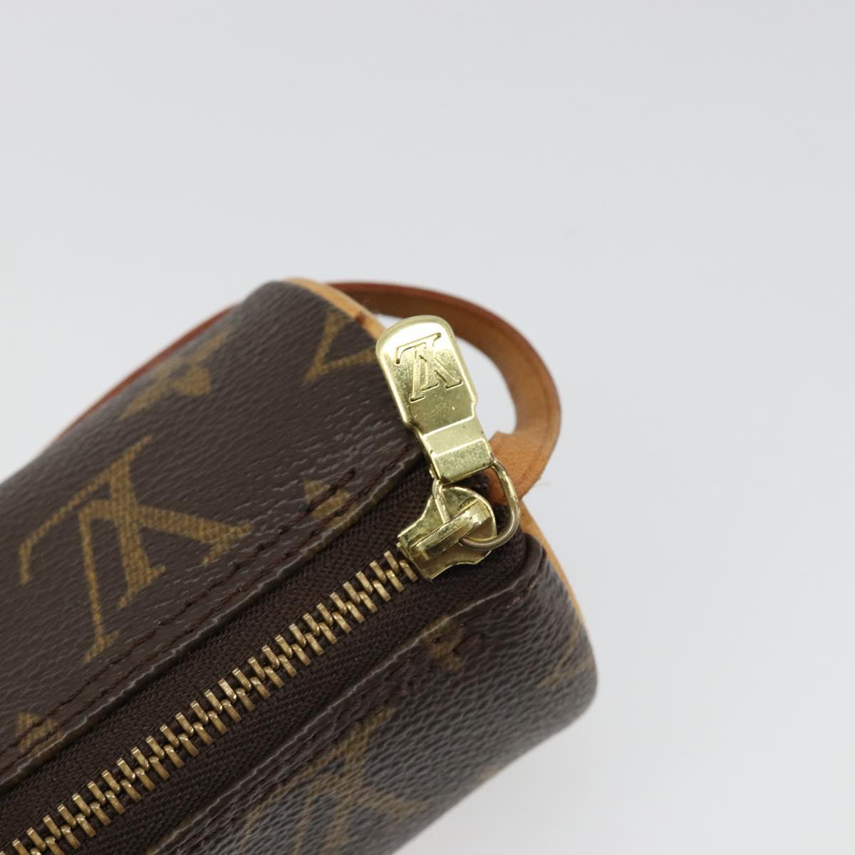 LOUIS VUITTON Monogram Papillon Pouch LV Auth hk3839
