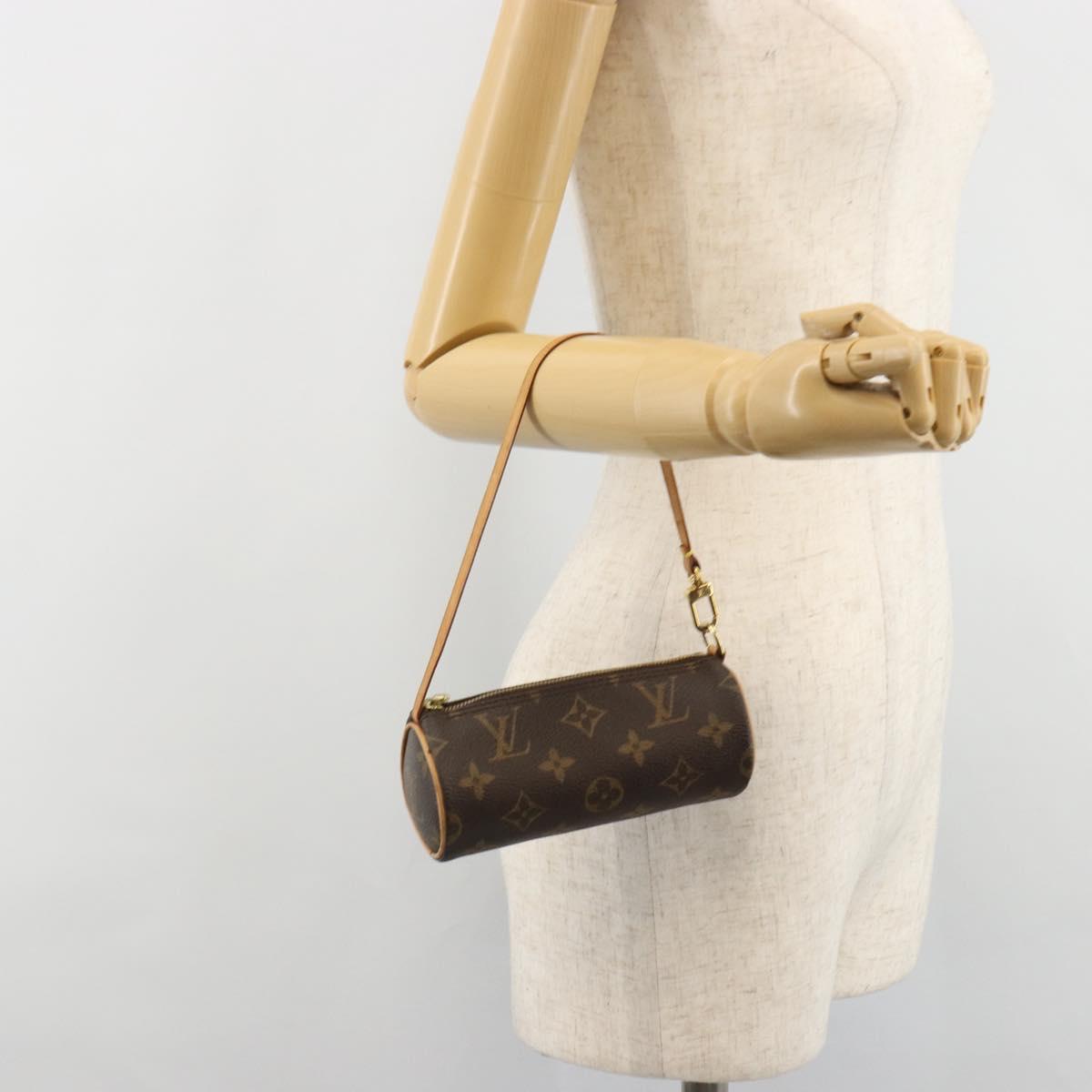LOUIS VUITTON Monogram Papillon Pouch LV Auth hk3839
