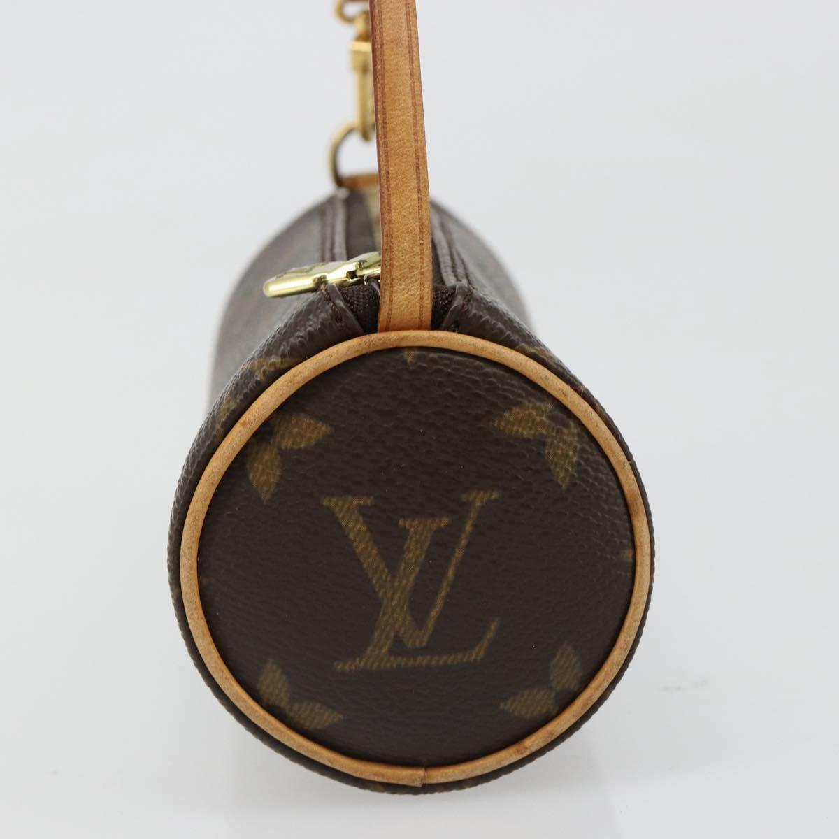 LOUIS VUITTON Monogram Papillon Pouch LV Auth hk3839