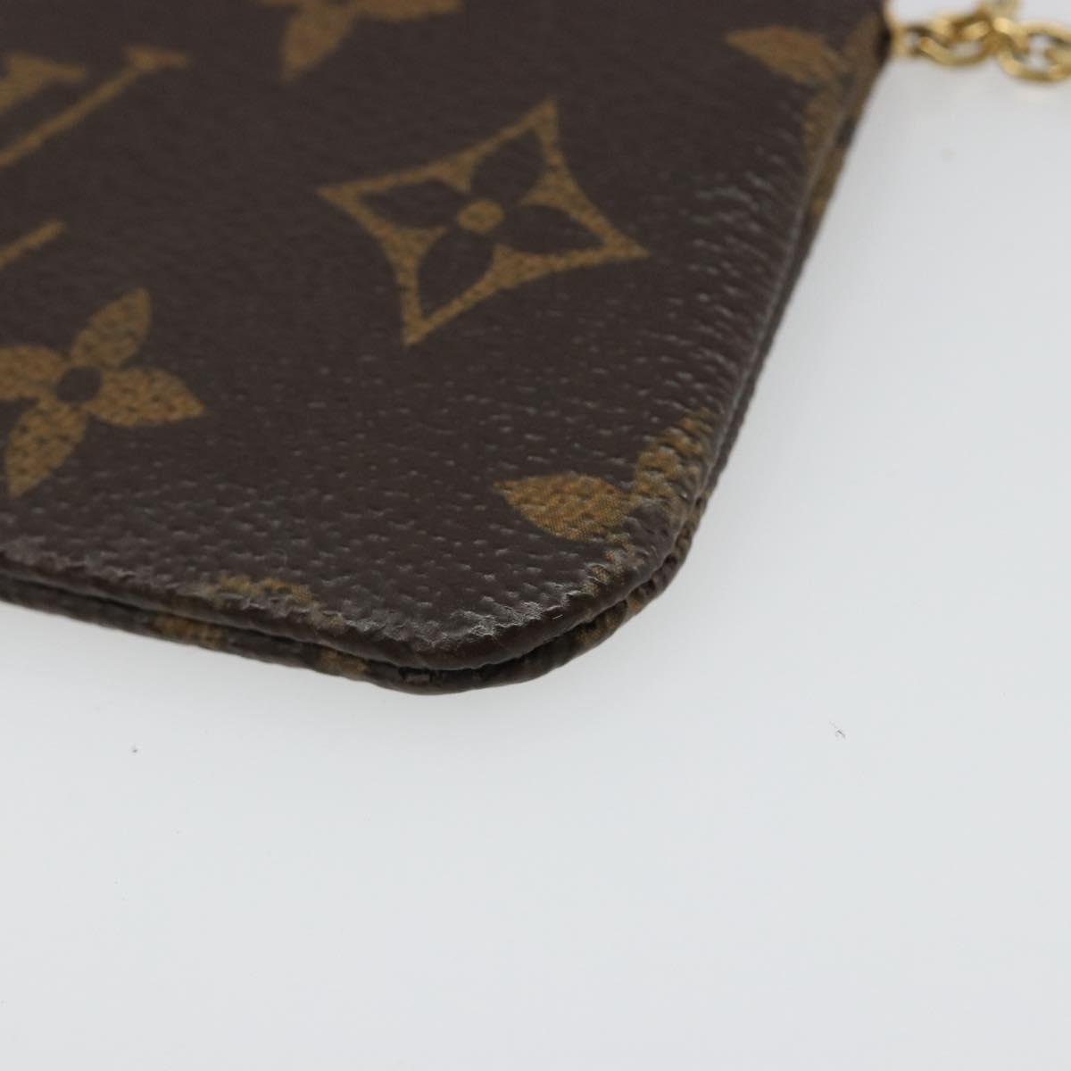 LOUIS VUITTON Monogram Pochette Cles Coin Purse M62650 LV Auth hk3841