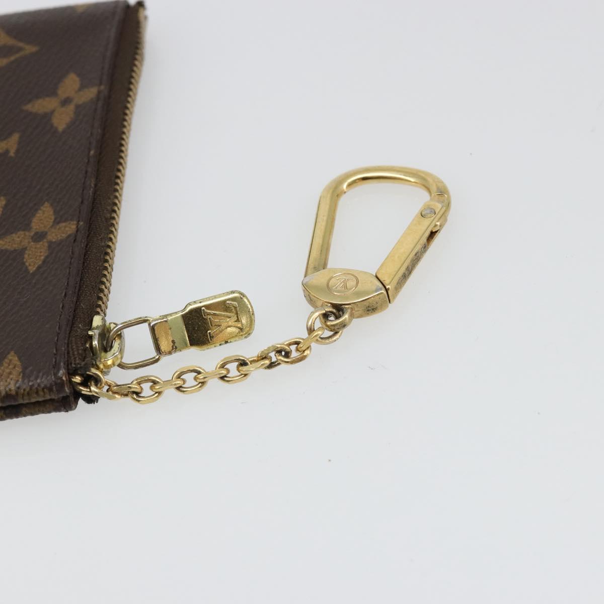 LOUIS VUITTON Monogram Pochette Cles Coin Purse M62650 LV Auth hk3841
