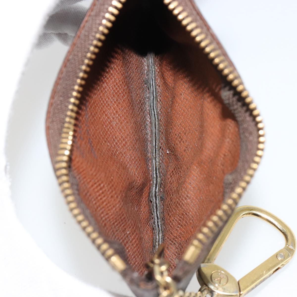 LOUIS VUITTON Monogram Pochette Cles Coin Purse M62650 LV Auth hk3841
