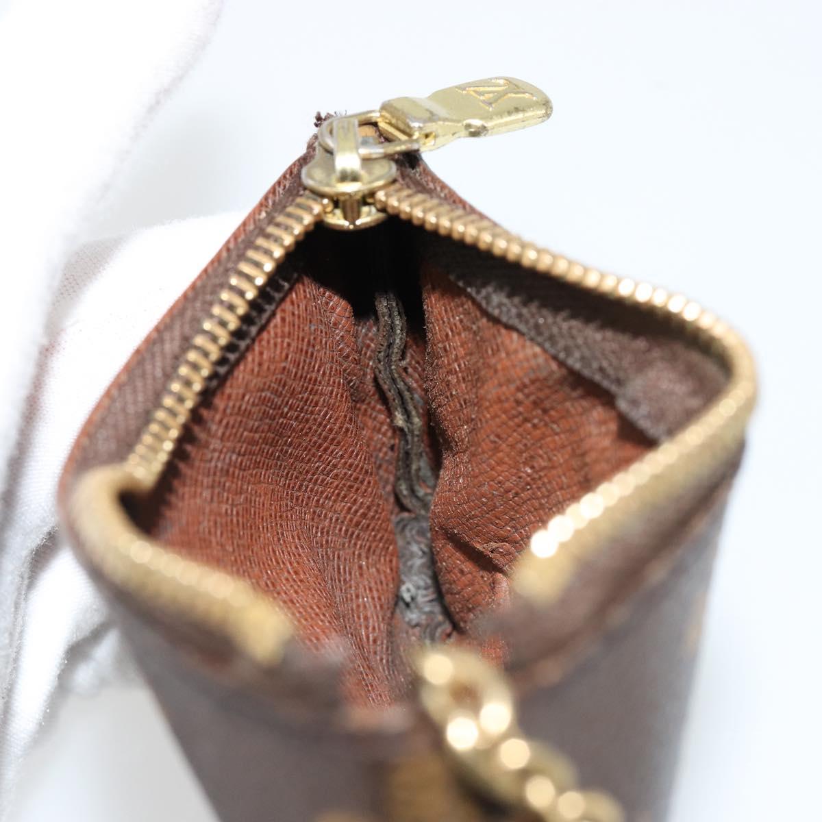 LOUIS VUITTON Monogram Pochette Cles Coin Purse M62650 LV Auth hk3841