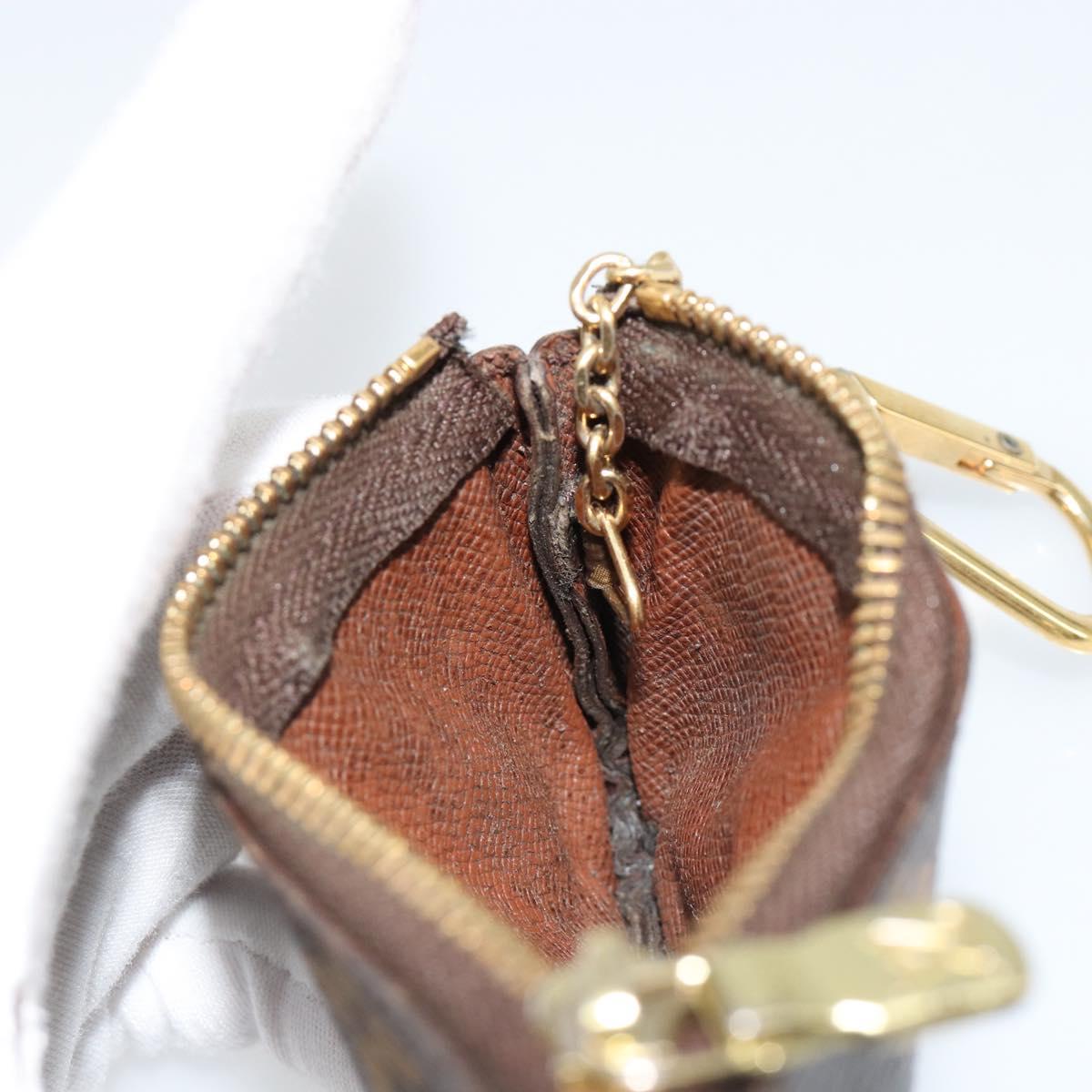 LOUIS VUITTON Monogram Pochette Cles Coin Purse M62650 LV Auth hk3841