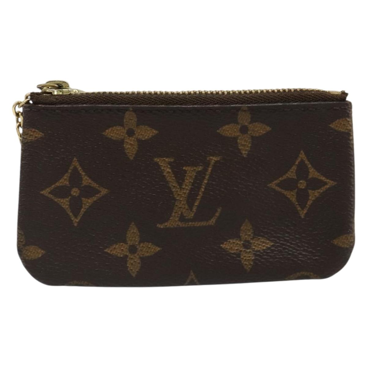 LOUIS VUITTON Monogram Pochette Cles Coin Purse M62650 LV Auth hk3841