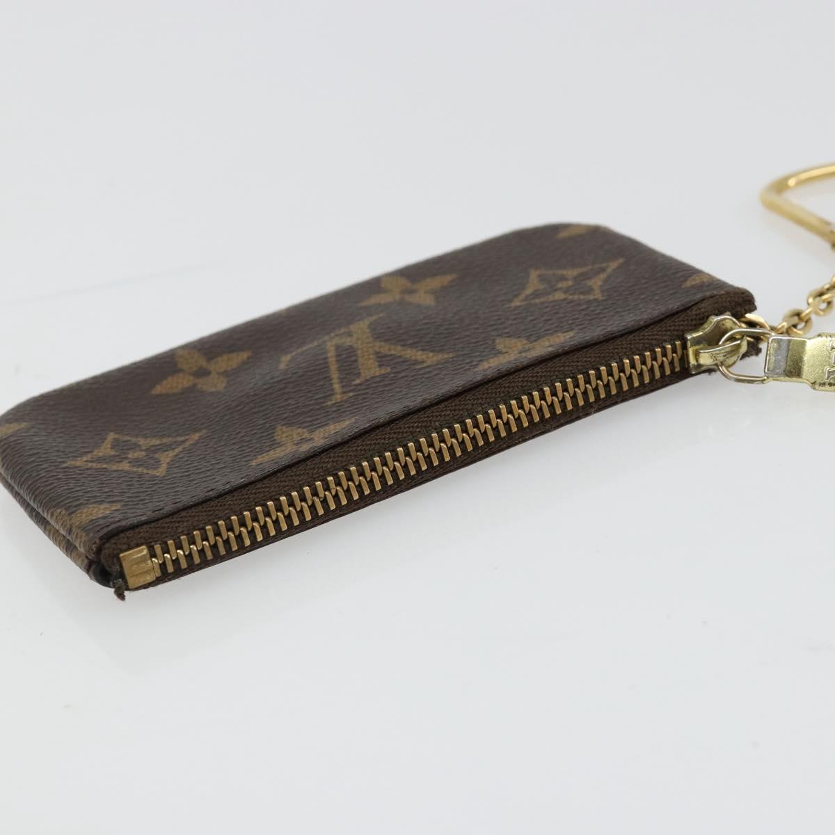 LOUIS VUITTON Monogram Pochette Cles Coin Purse M62650 LV Auth hk3841