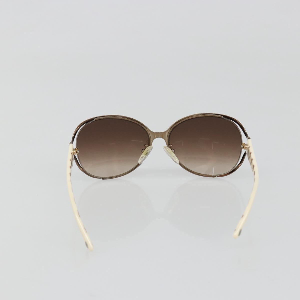 CELINE Sunglasses Metal Bronze Gold Auth hk3845