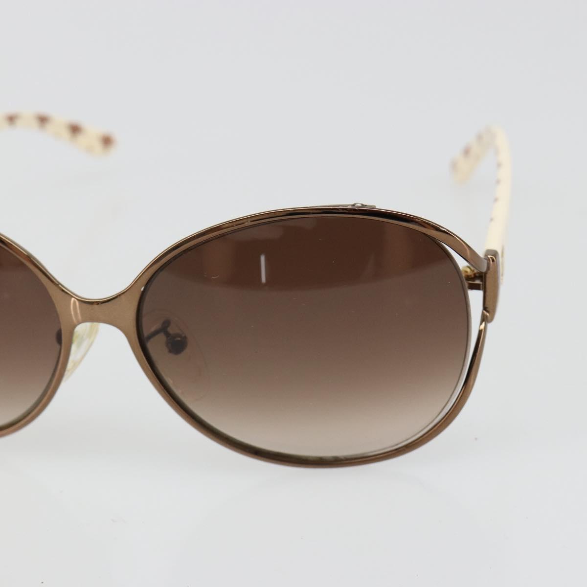 CELINE Sunglasses Metal Bronze Gold Auth hk3845