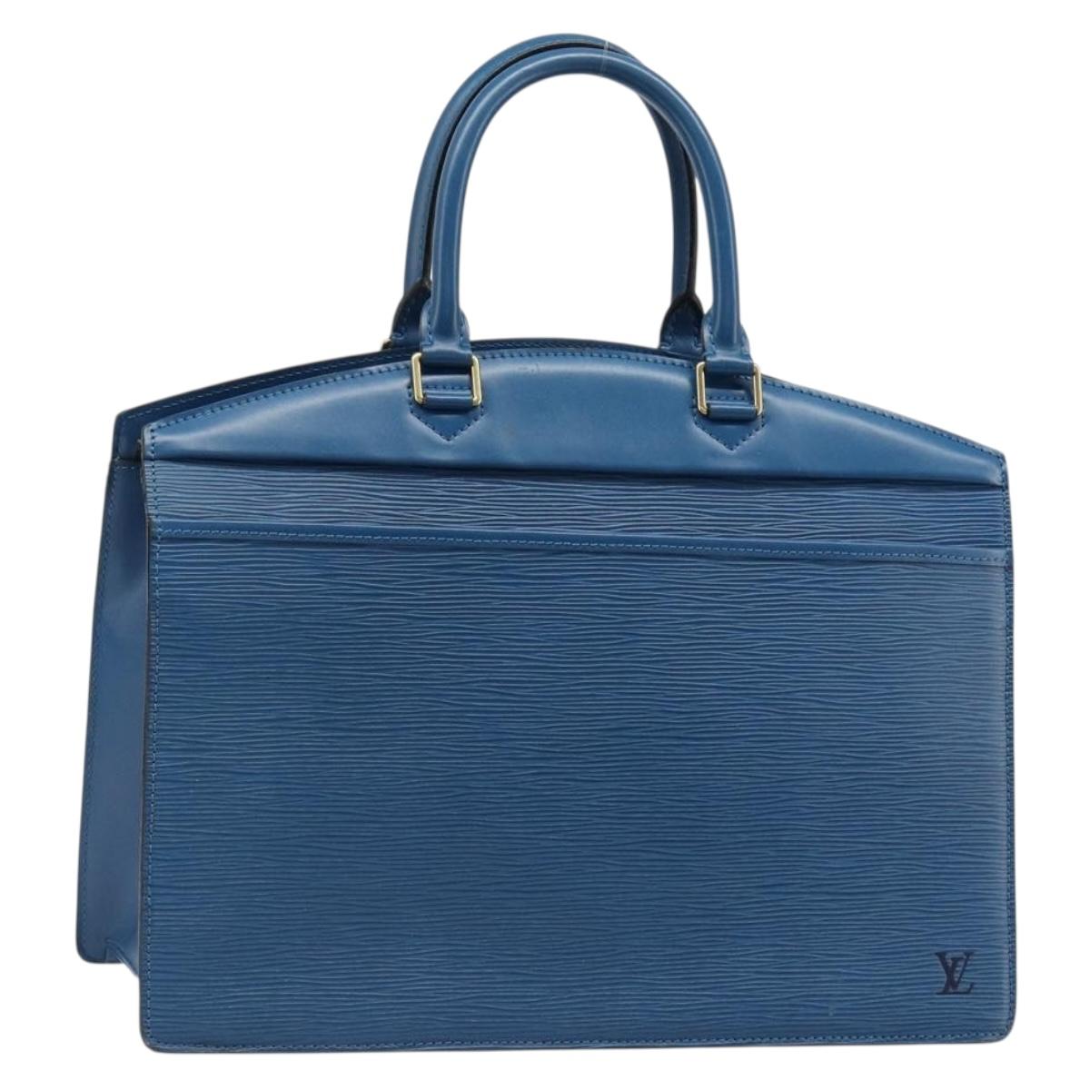LOUIS VUITTON Epi Riviera Hand Bag Blue M48185 LV Auth hk3848