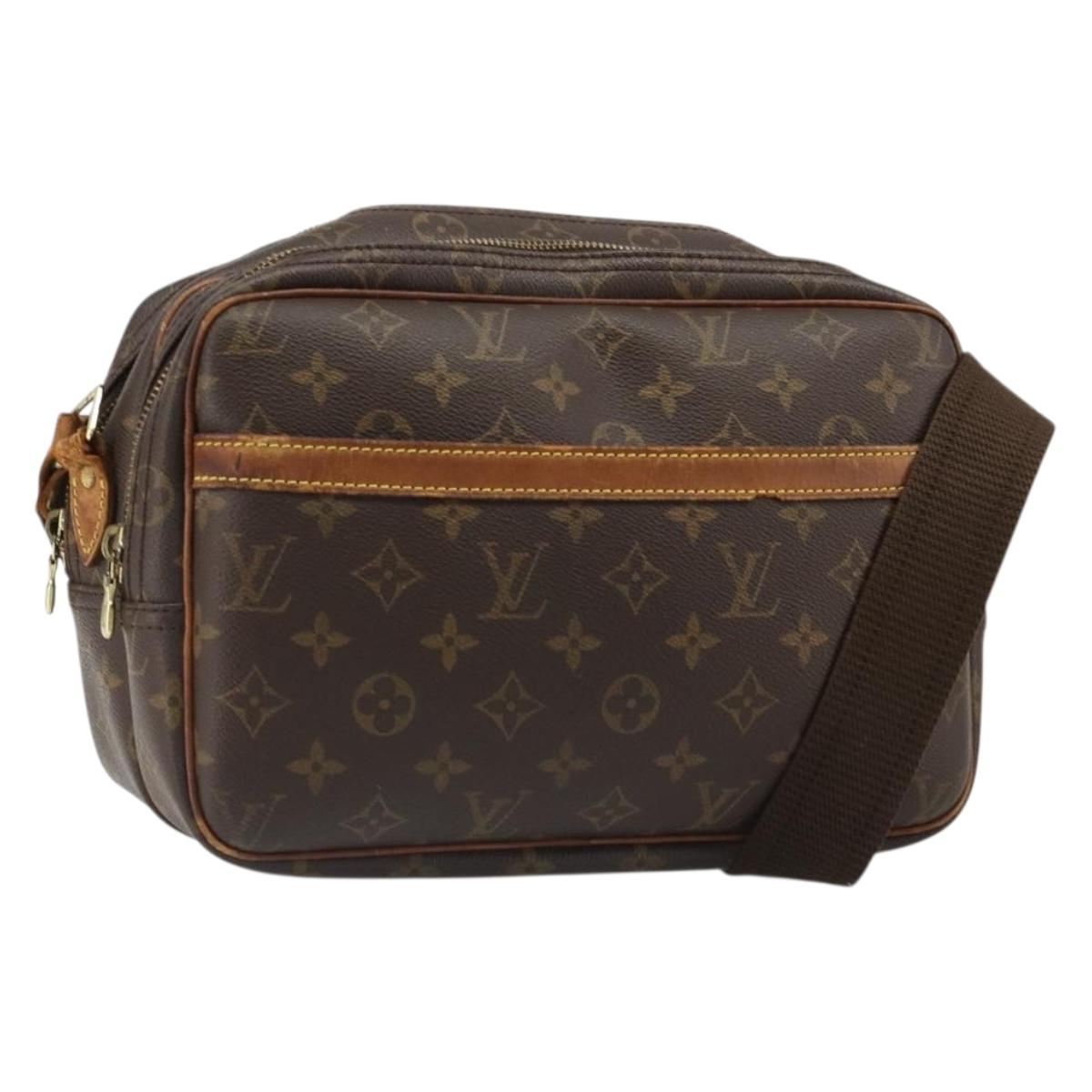 LOUIS VUITTON Monogram Reporter PM Shoulder Bag M45254 LV Auth hk3853