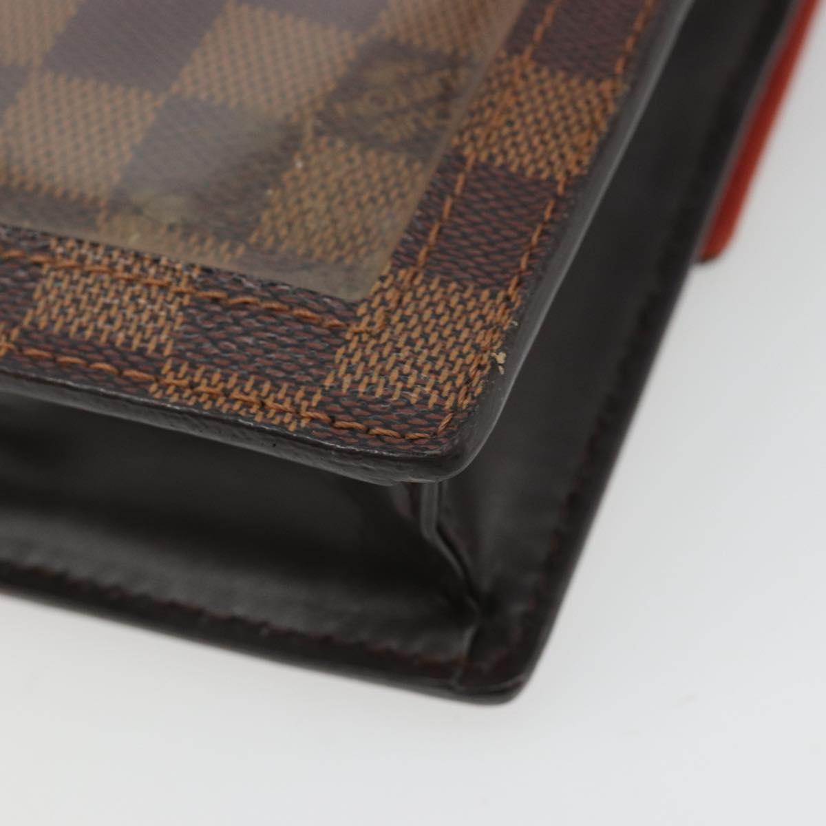 LOUIS VUITTON Damier Ebene Portello Shoulder Bag N45271 LV Auth hk3859