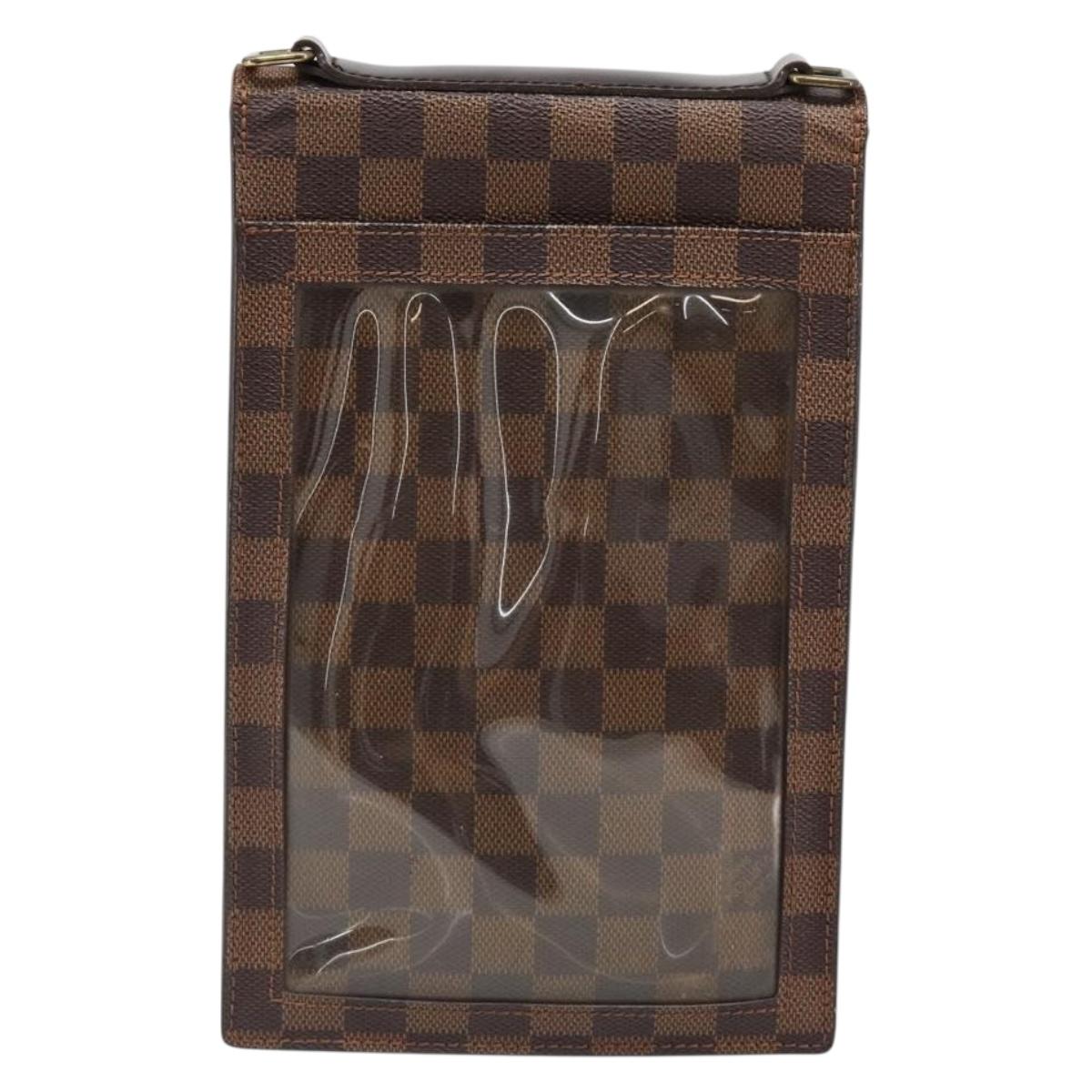 LOUIS VUITTON Damier Ebene Portello Shoulder Bag N45271 LV Auth hk3859