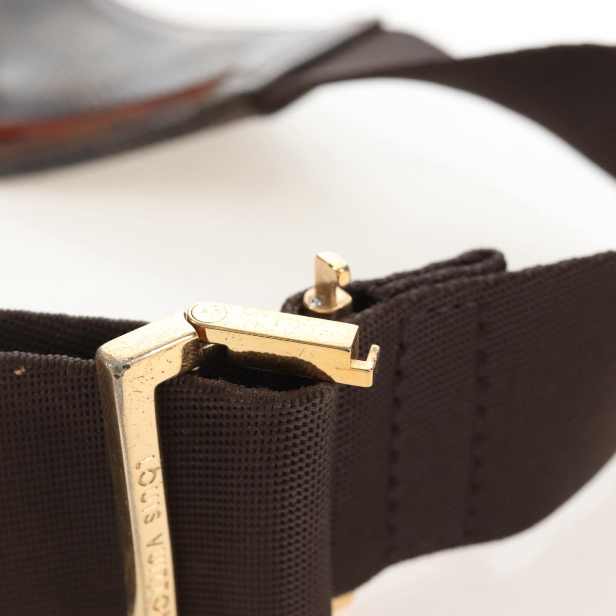 LOUIS VUITTON Damier Ebene Geronimos Shoulder Bag N51994 LV Auth hk3860