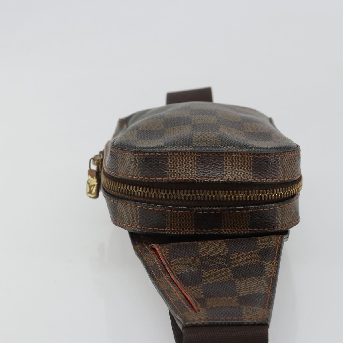 LOUIS VUITTON Damier Ebene Geronimos Shoulder Bag N51994 LV Auth hk3860
