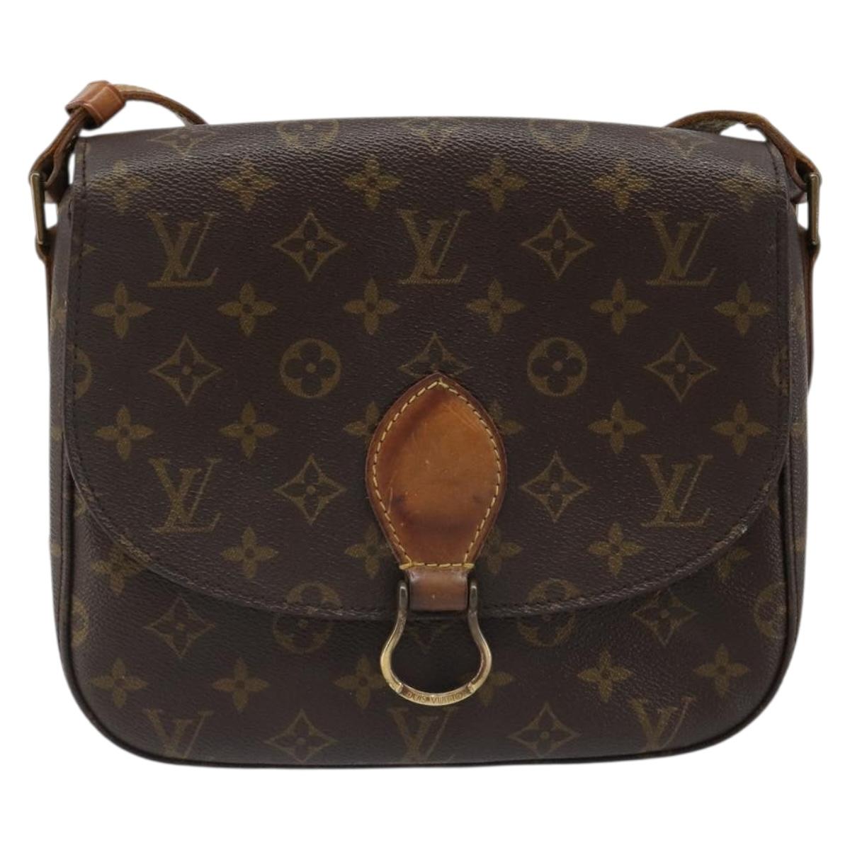 LOUIS VUITTON Monogram Saint Cloud GM Shoulder Bag M51242 LV Auth hk3862