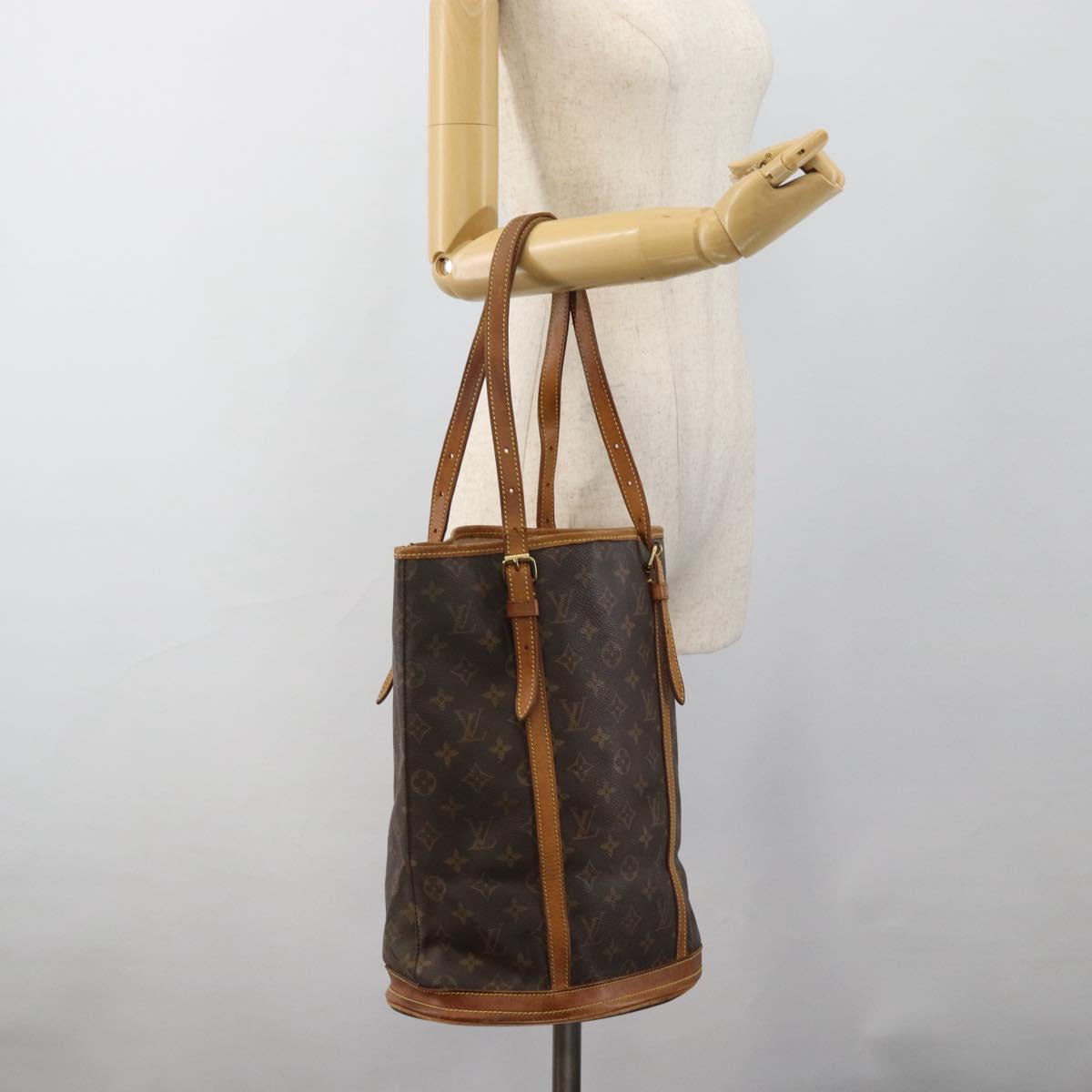 LOUIS VUITTON Monogram Bucket GM Shoulder Bag M42236 LV Auth hk3863