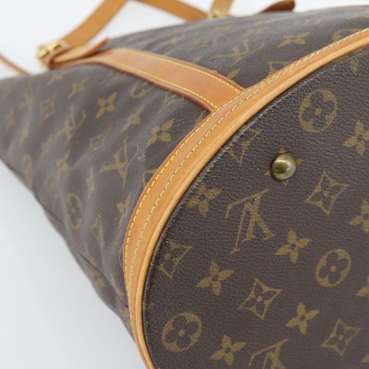 LOUIS VUITTON Monogram Bucket GM Shoulder Bag M42236 LV Auth hk3864