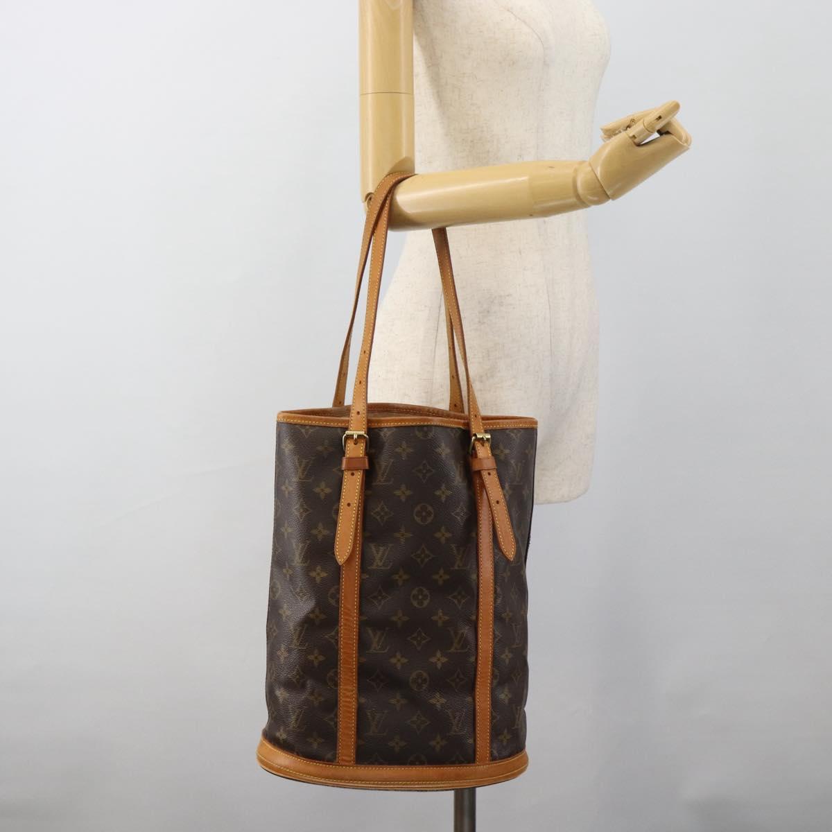 LOUIS VUITTON Monogram Bucket GM Shoulder Bag M42236 LV Auth hk3864