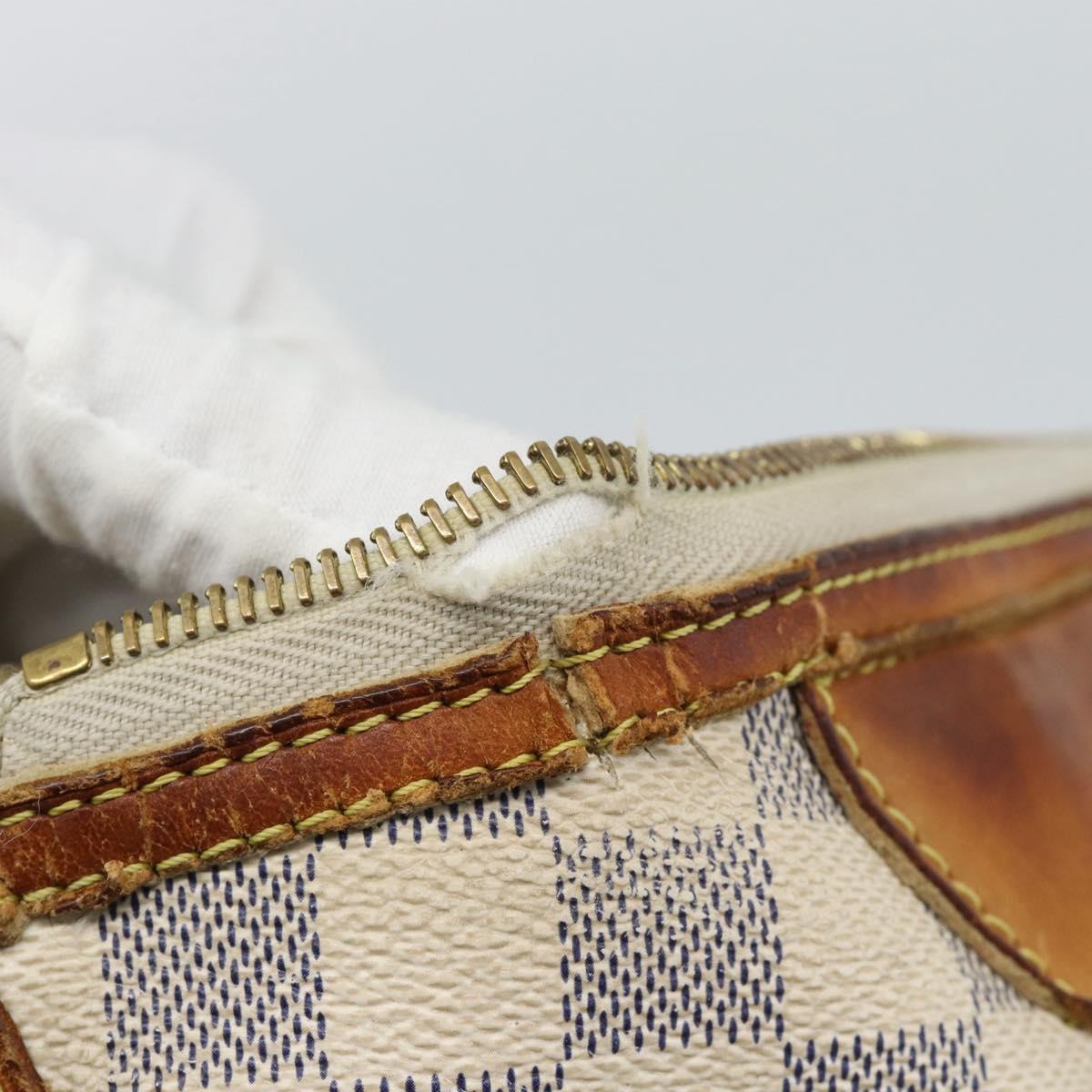LOUIS VUITTON Damier Azur Siracusa PM Shoulder Bag N41113 LV Auth hk3871