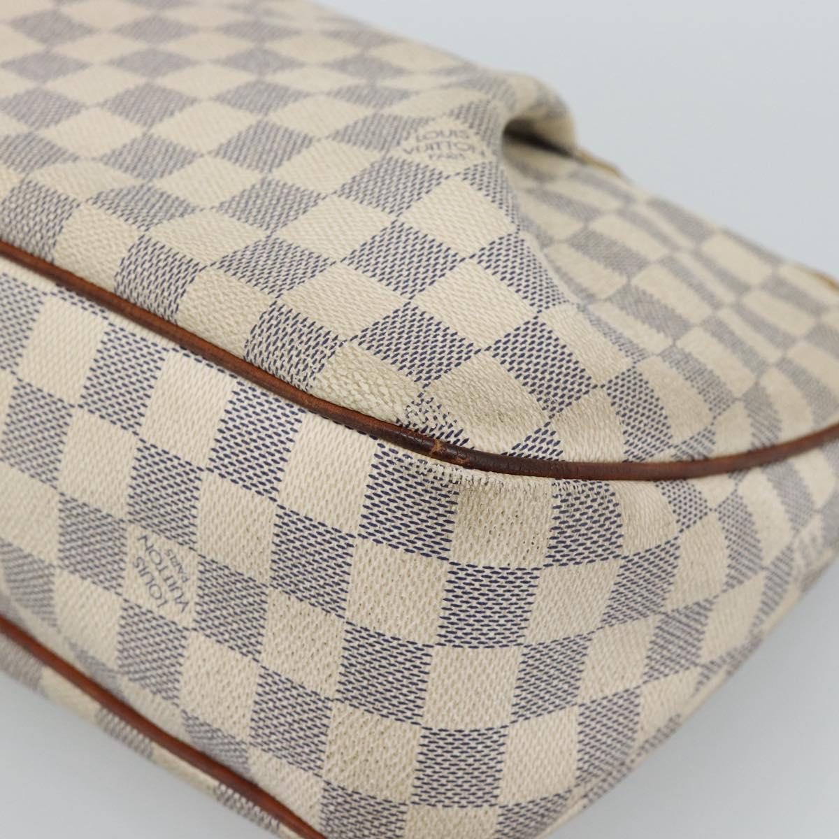 LOUIS VUITTON Damier Azur Siracusa PM Shoulder Bag N41113 LV Auth hk3871
